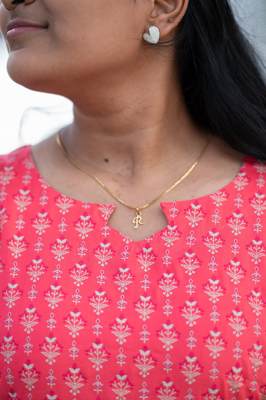 Peach red coral
