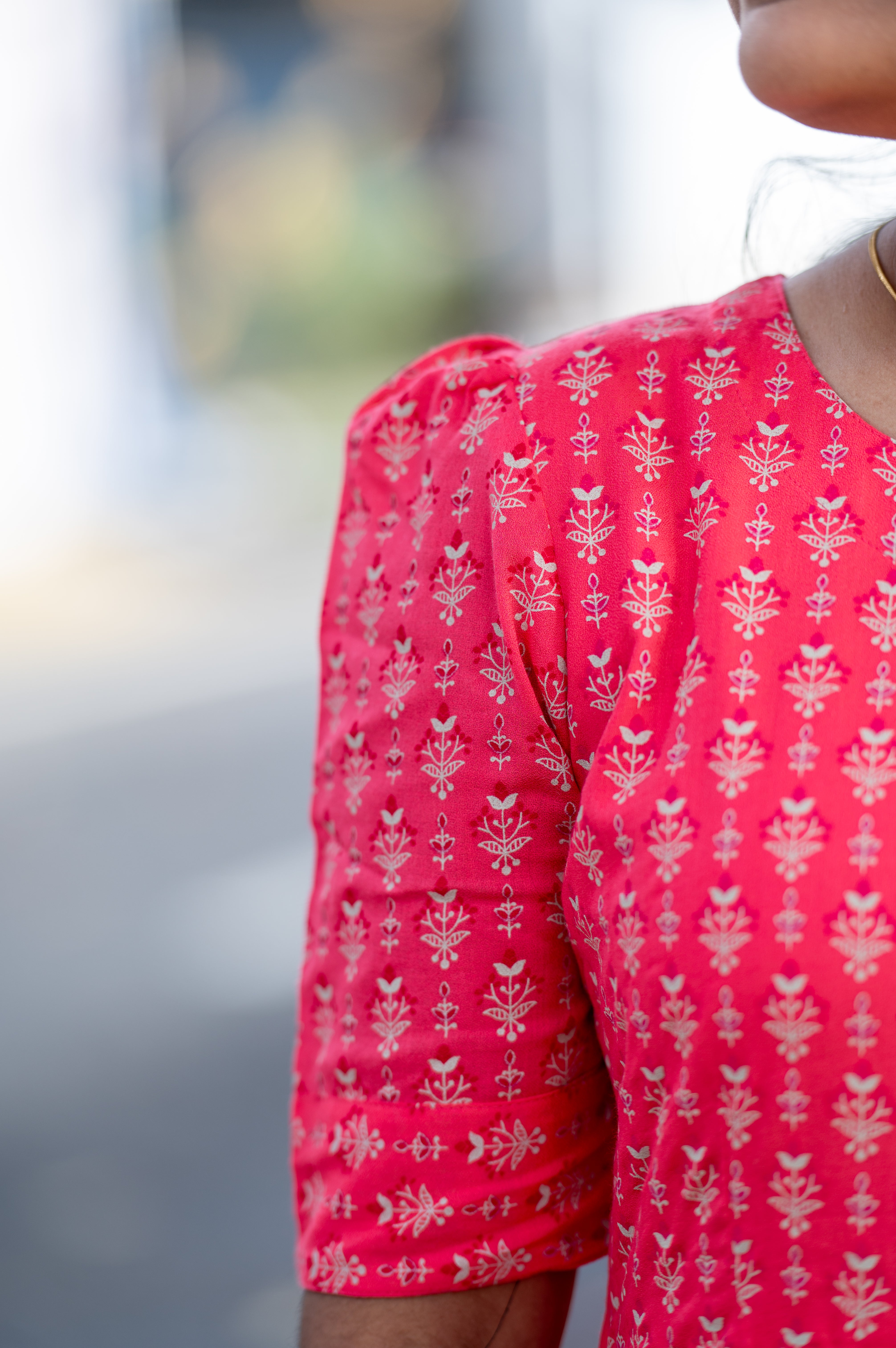 Peach red coral