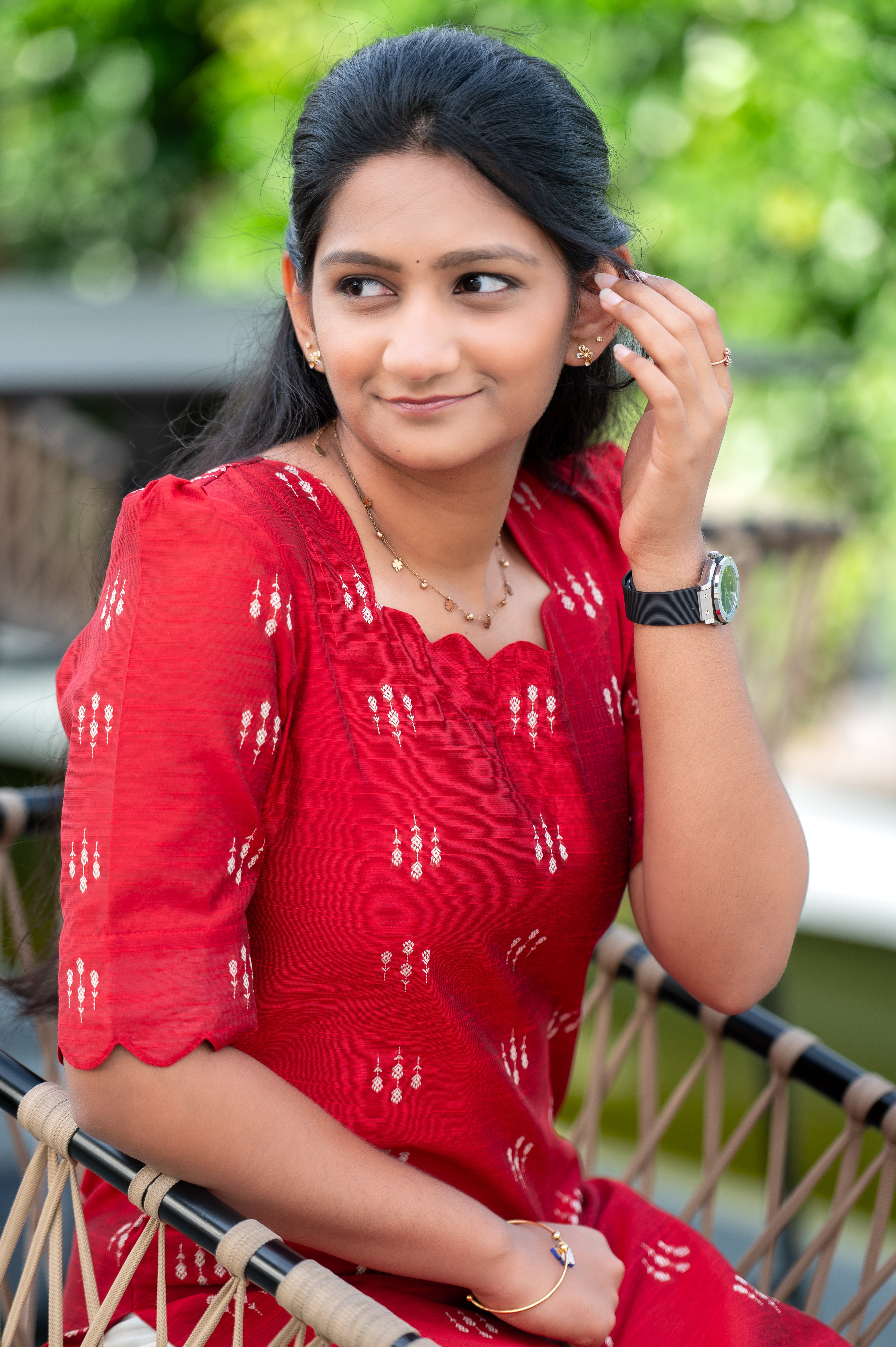 ❤️Red Ikat-Kurti