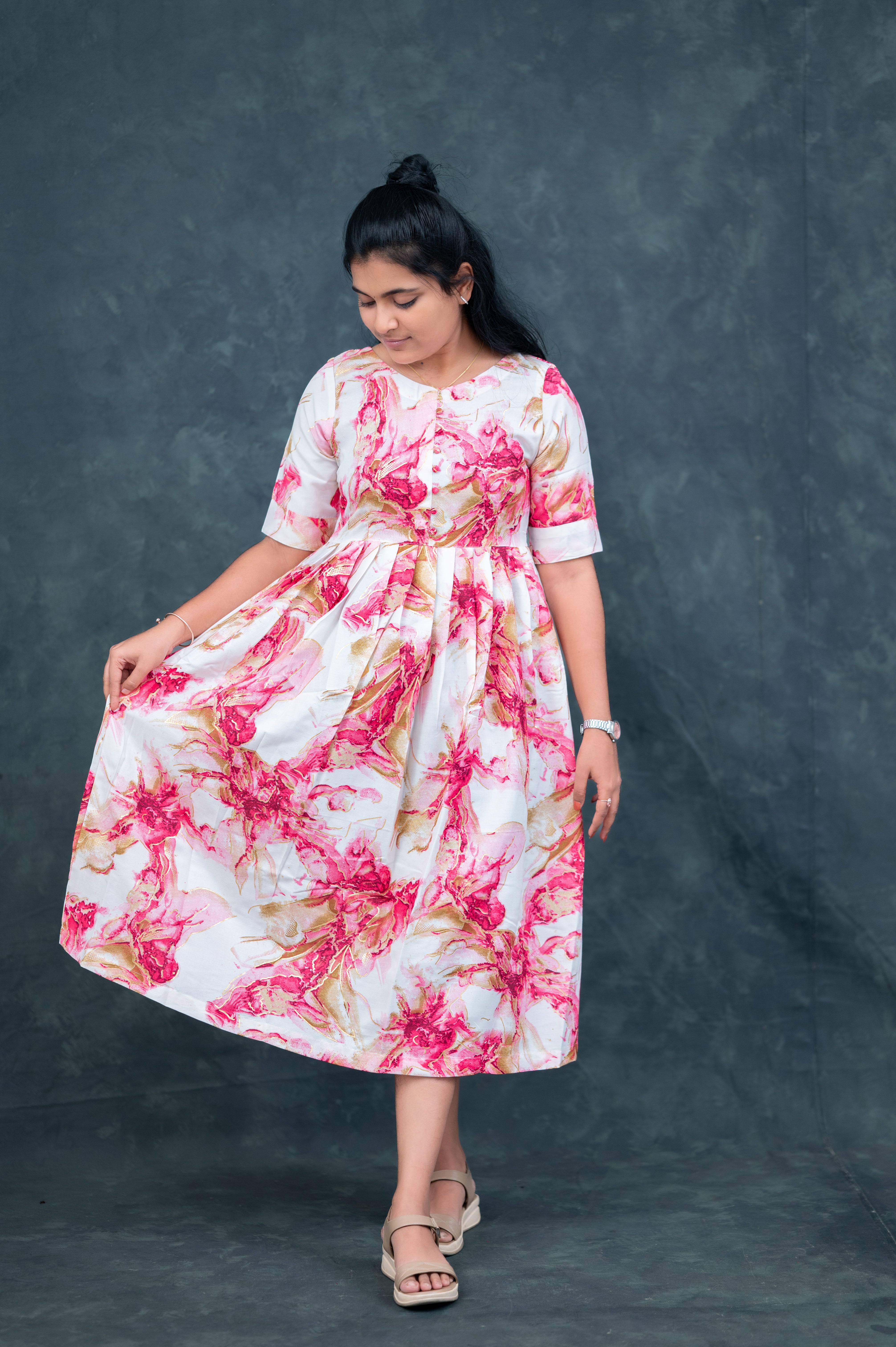 ๐ธ Rose Blush Flared maxi