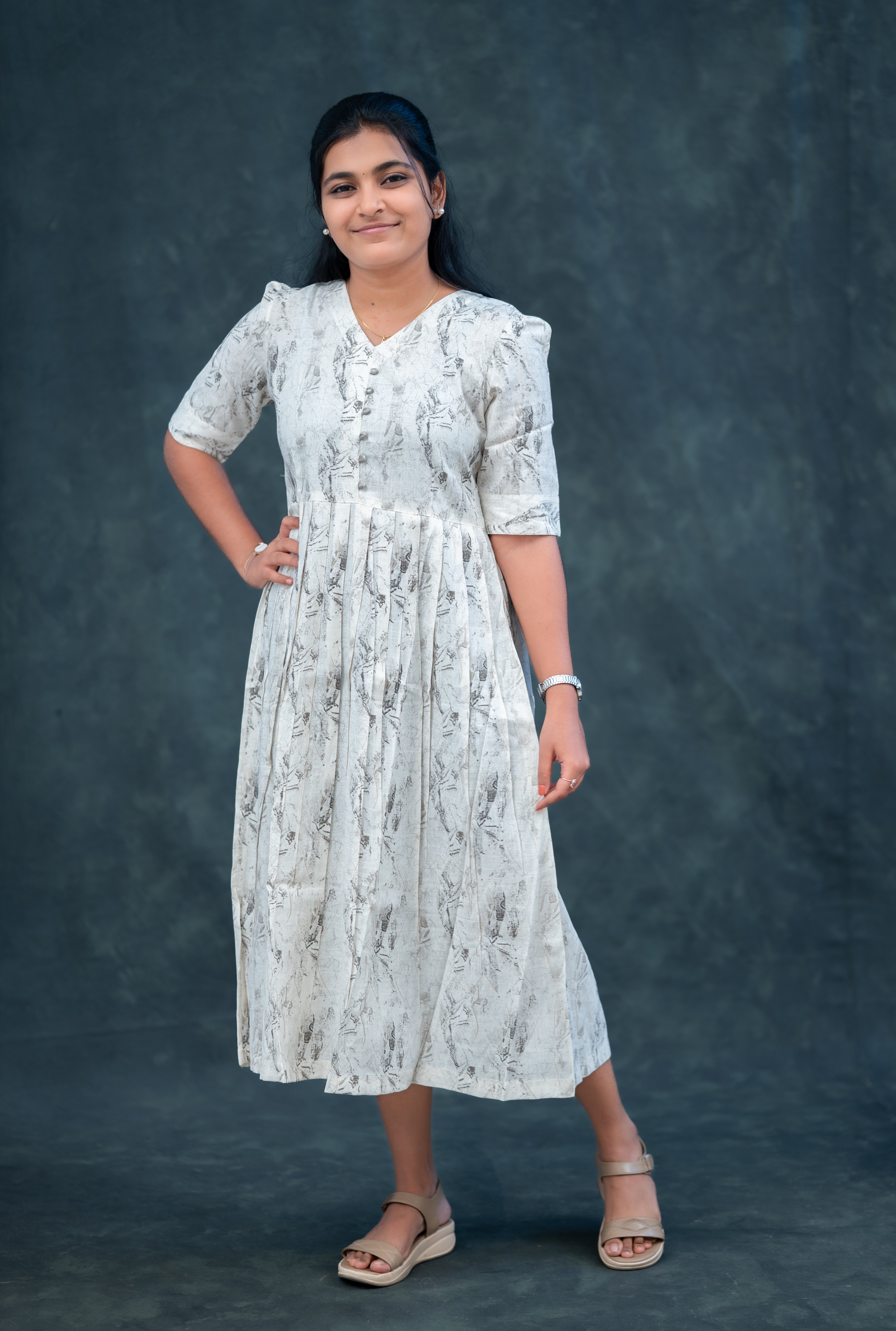 ๐๏ธ Ash Grey empire maxi