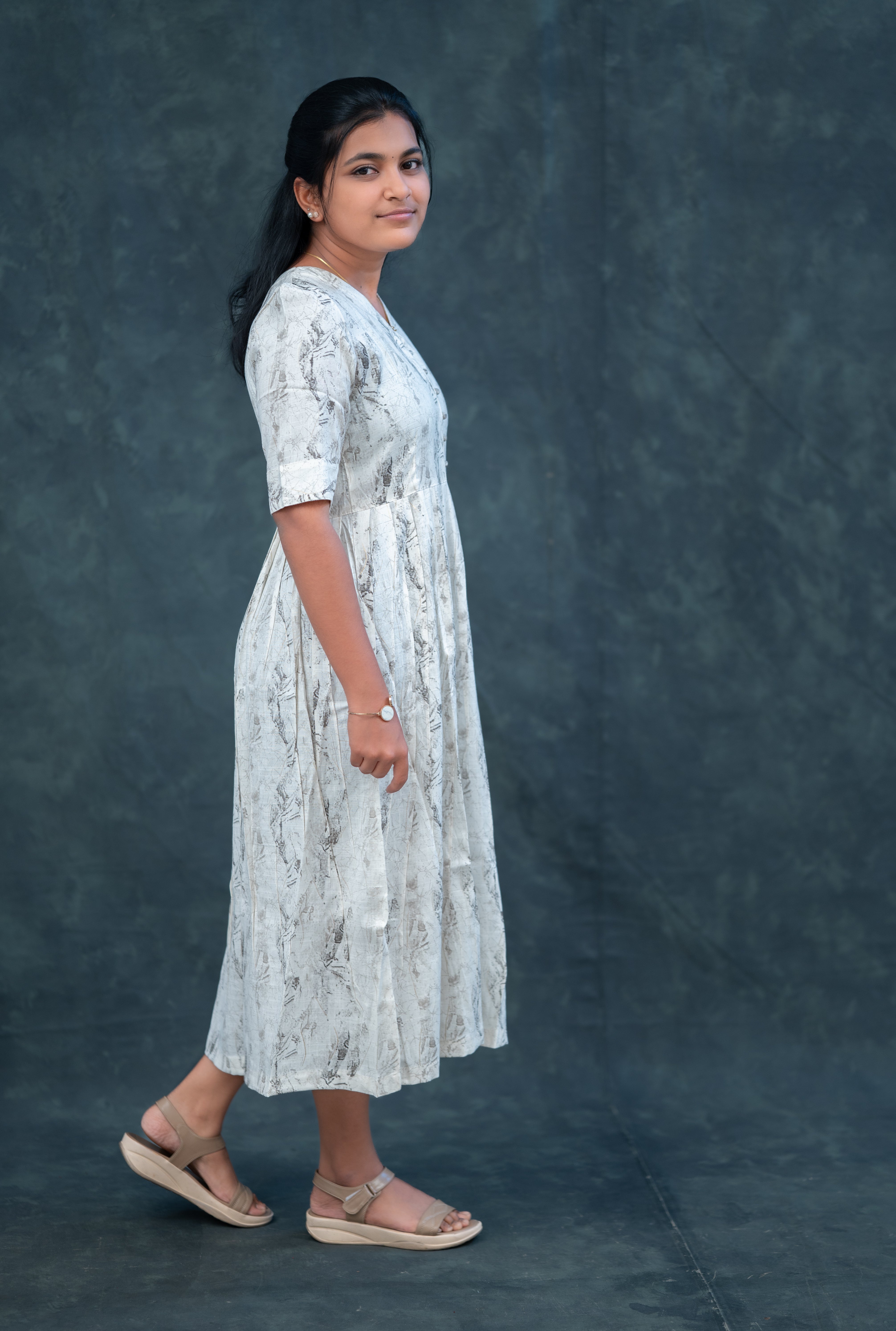 ๐๏ธ Ash Grey empire maxi