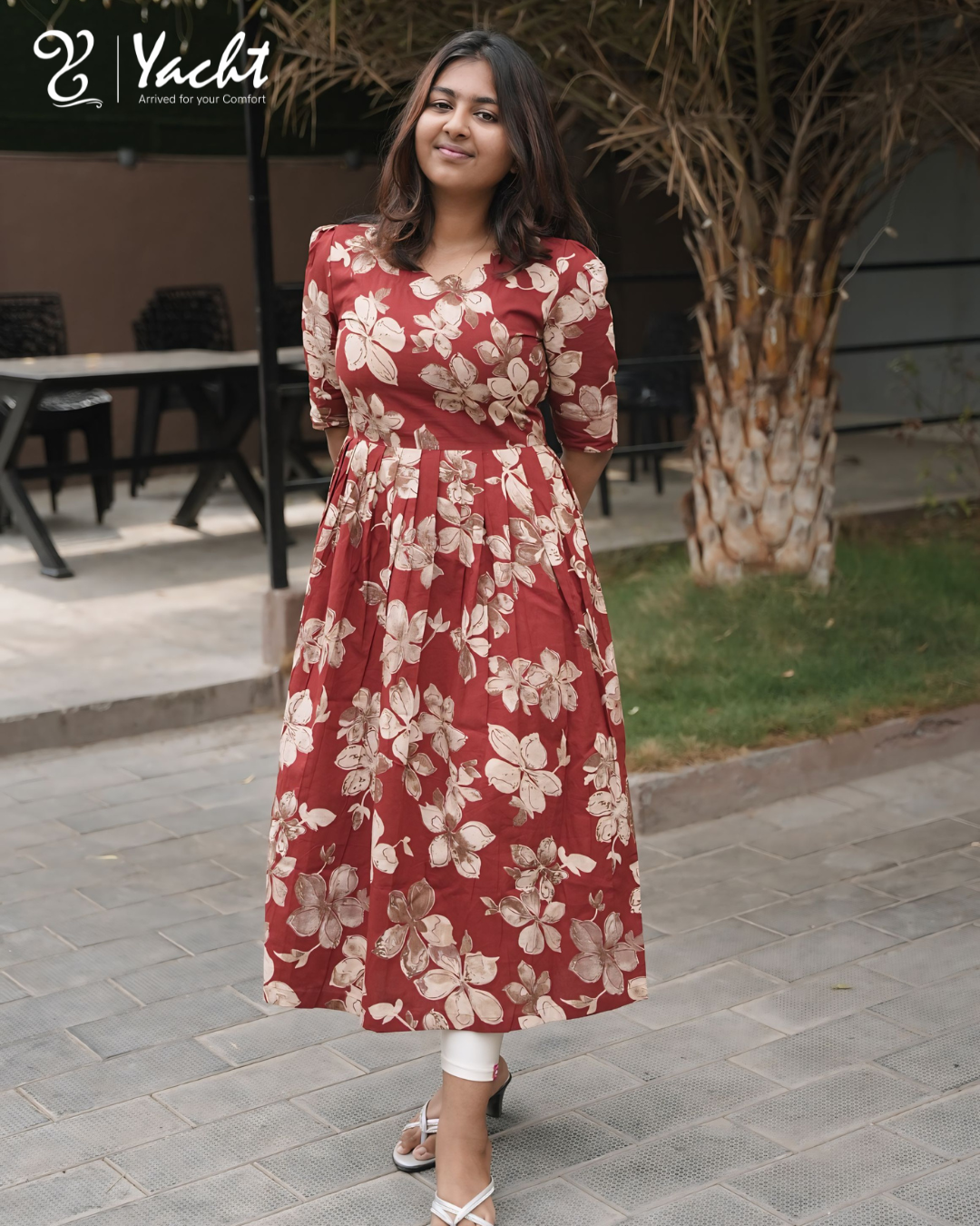 ✨Crimson Blossom Anarkali