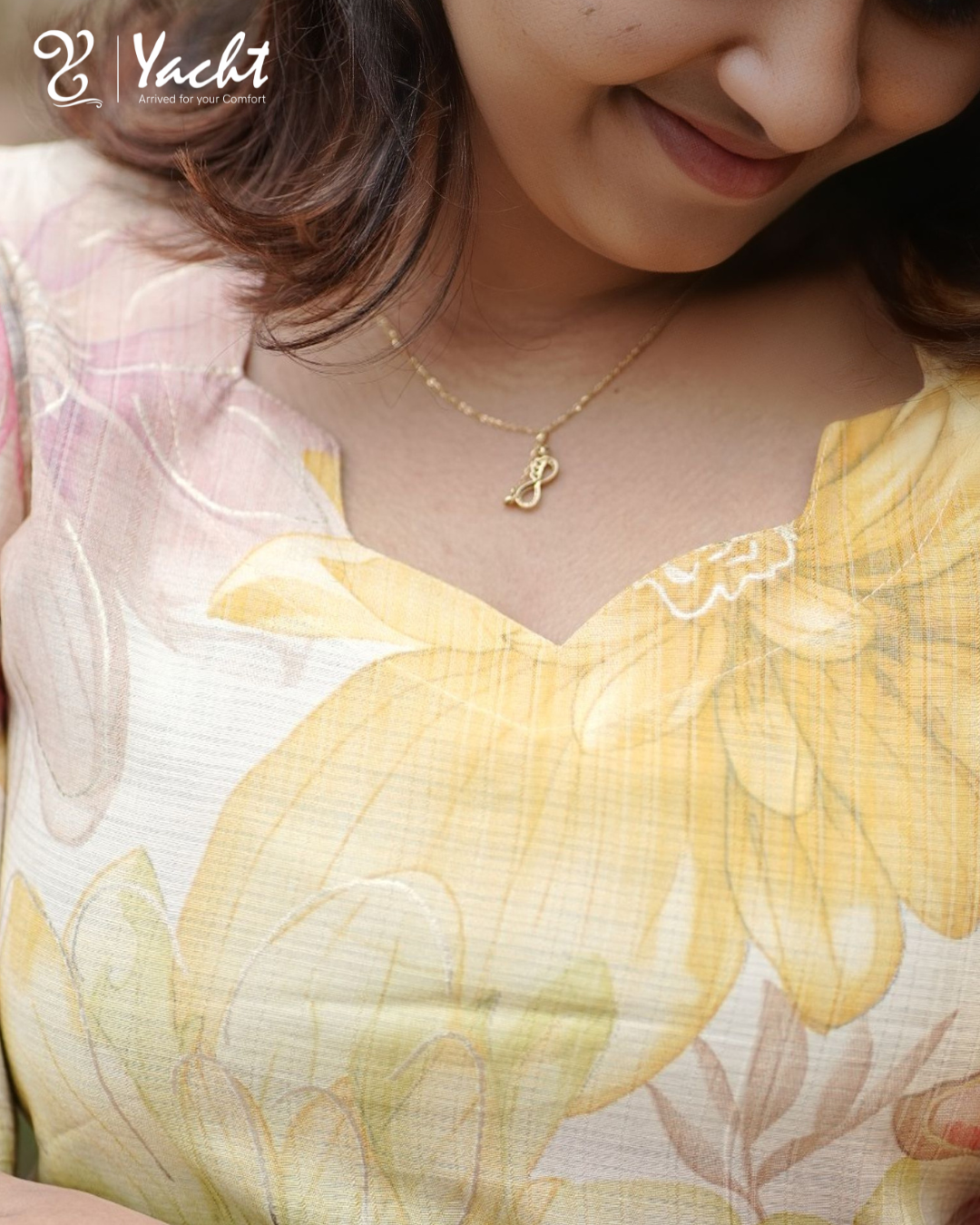 ✨ Golden Petal Glow Kurti