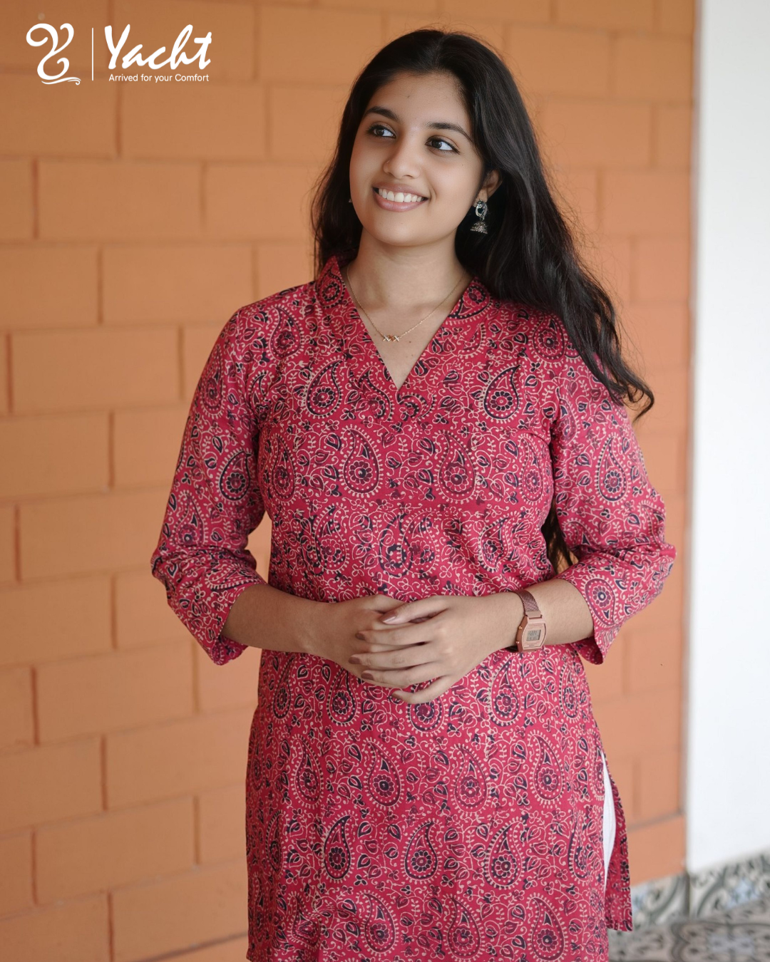 ✨ Ruby Paisley Charm Kurti ✨