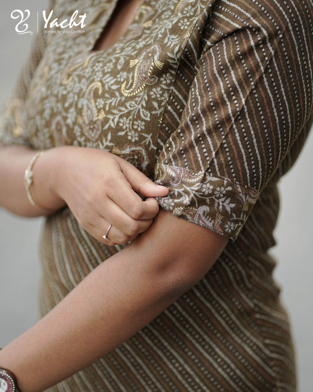 Olive Heritage Straight Kurti