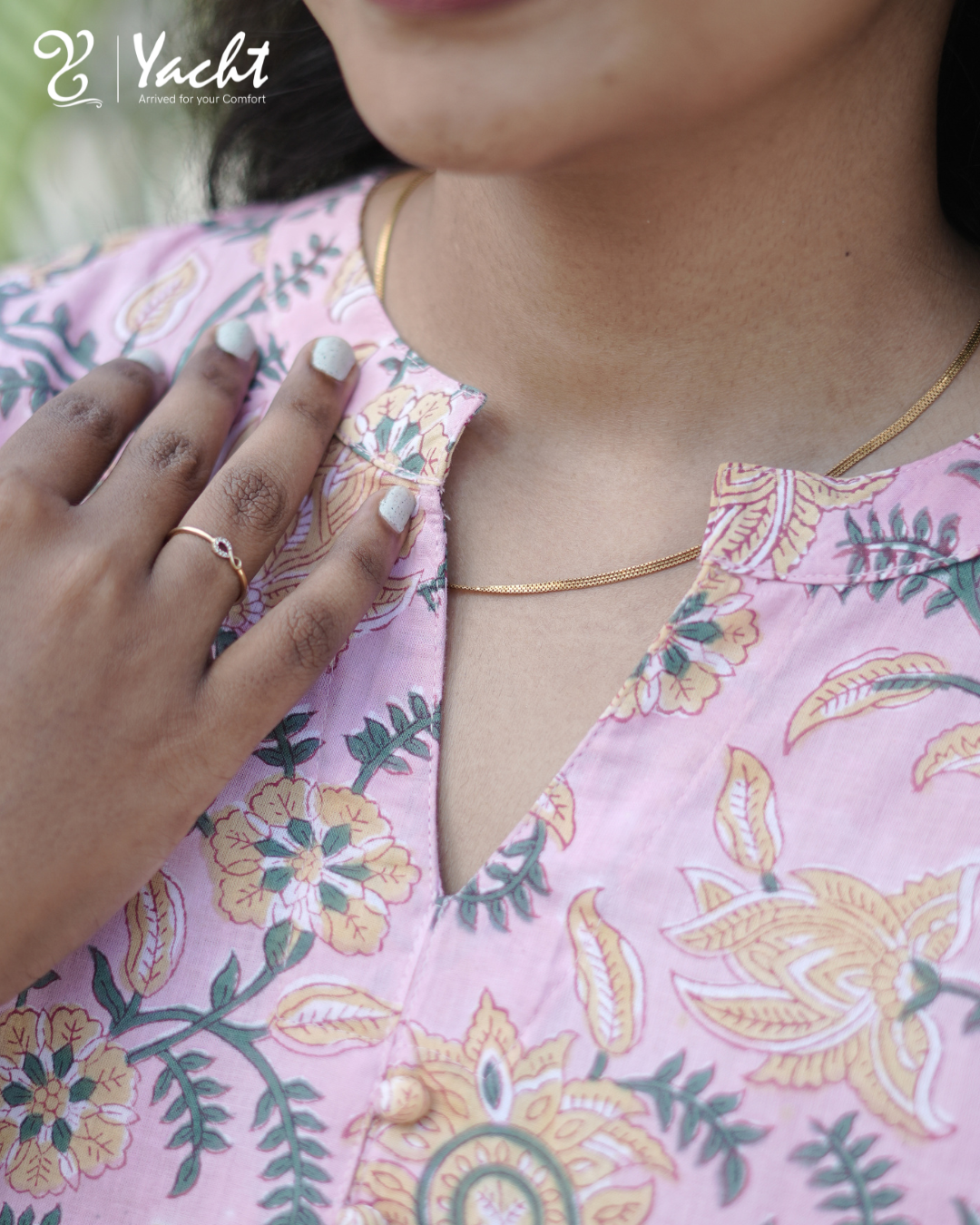 🌸 Blush Bloom Straight Kurti 🌸