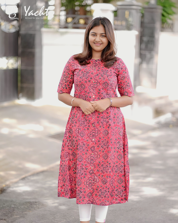 ✨ Rose Mandala Charm Kurti ✨