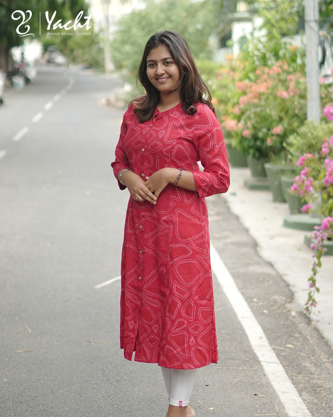 ❤️ Ruby Waves Straight Kurti ❤️