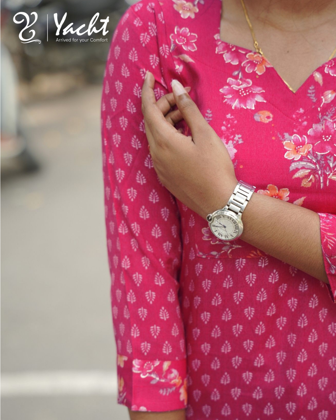 💕 Berry Blossom Kurti