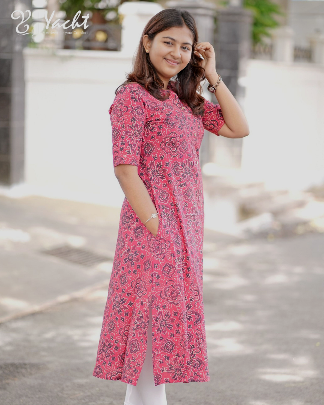 ✨ Rose Mandala Charm Kurti ✨