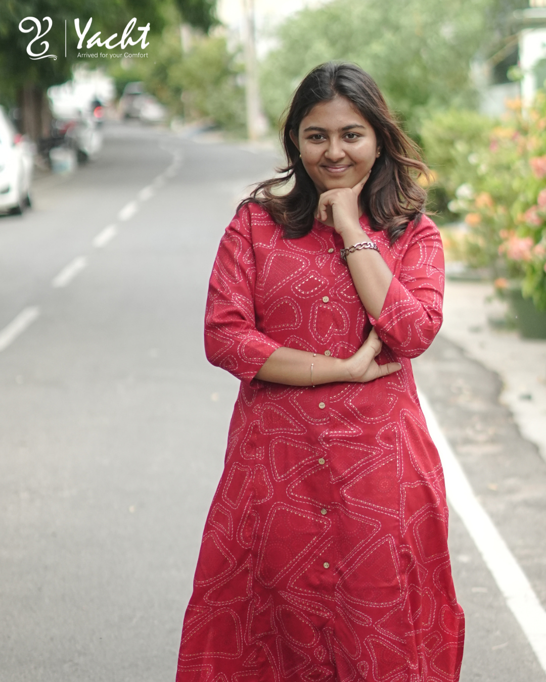 ❤️ Ruby Waves Straight Kurti ❤️