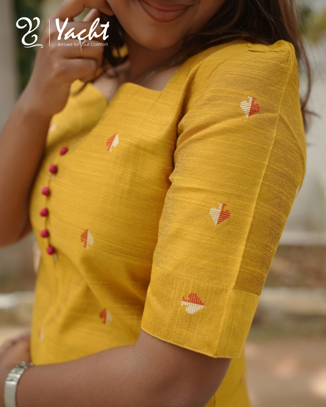 ✨ Mustard Raw Silk Straight Kurti