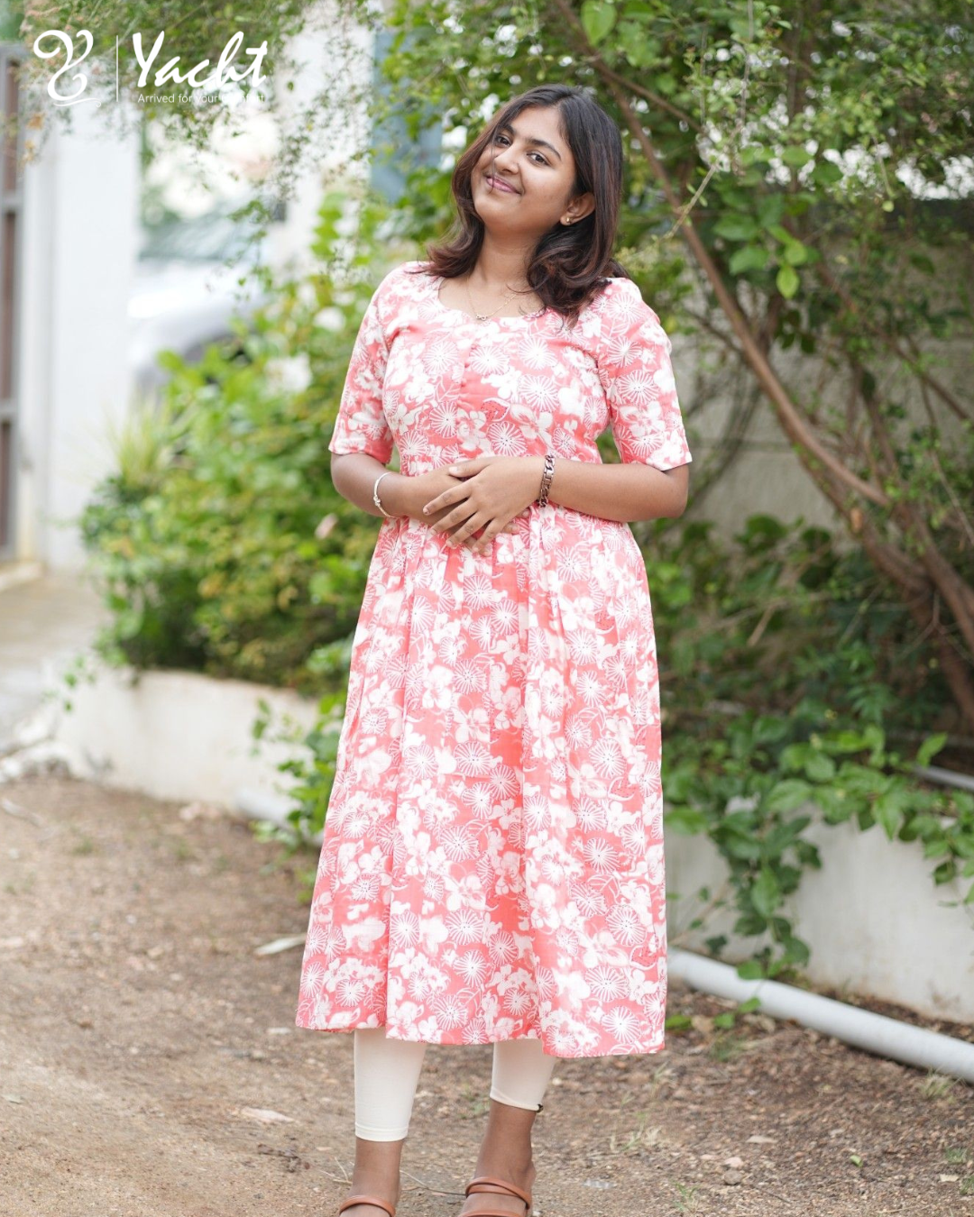 ✨ Blush Bloom anarkali