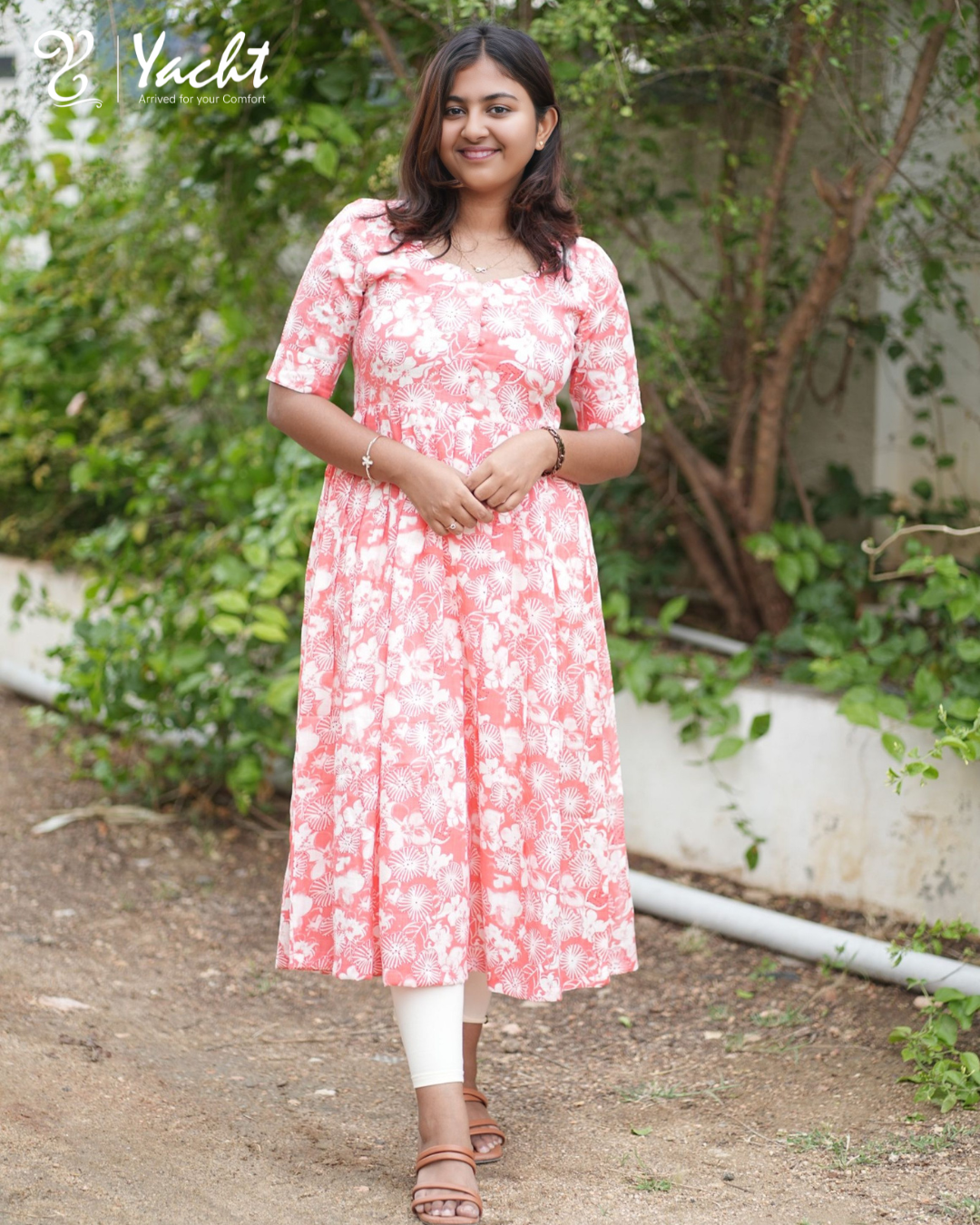 ✨ Blush Bloom anarkali