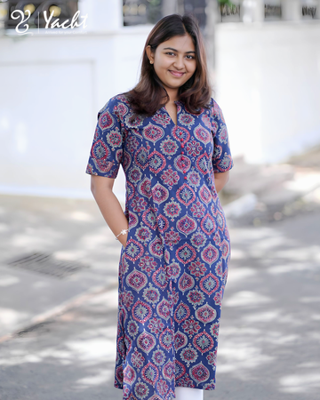 ✨ Indigo Heritage Kurti ✨