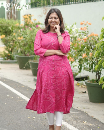 💖 Rose Radiance Flared Kurti 💖
