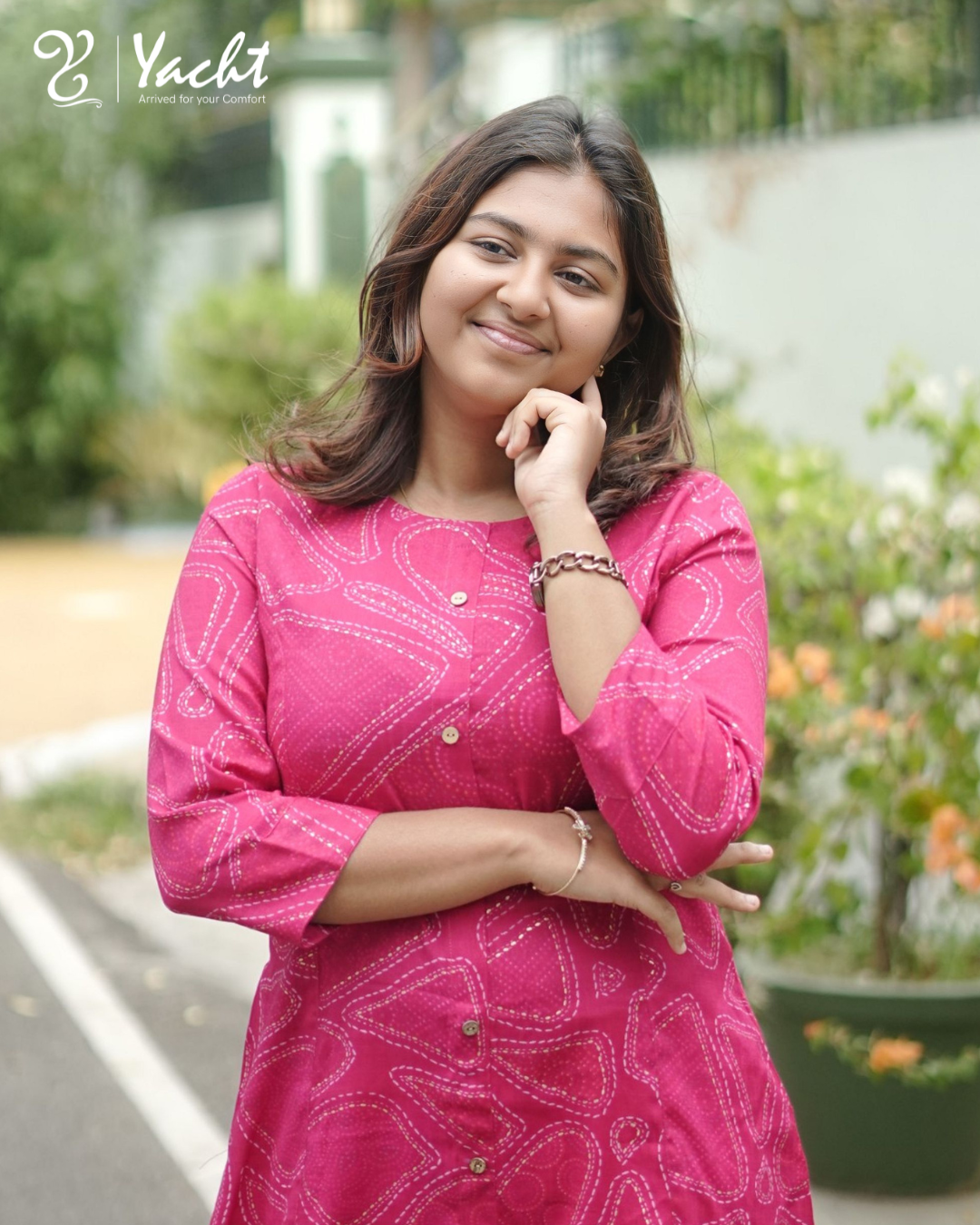 💖 Rose Radiance Flared Kurti 💖