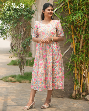 🌸“Blossom Meadow Flared Kurti”
