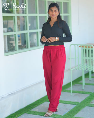 ♥️ Burgundy Maroon Straight Pants