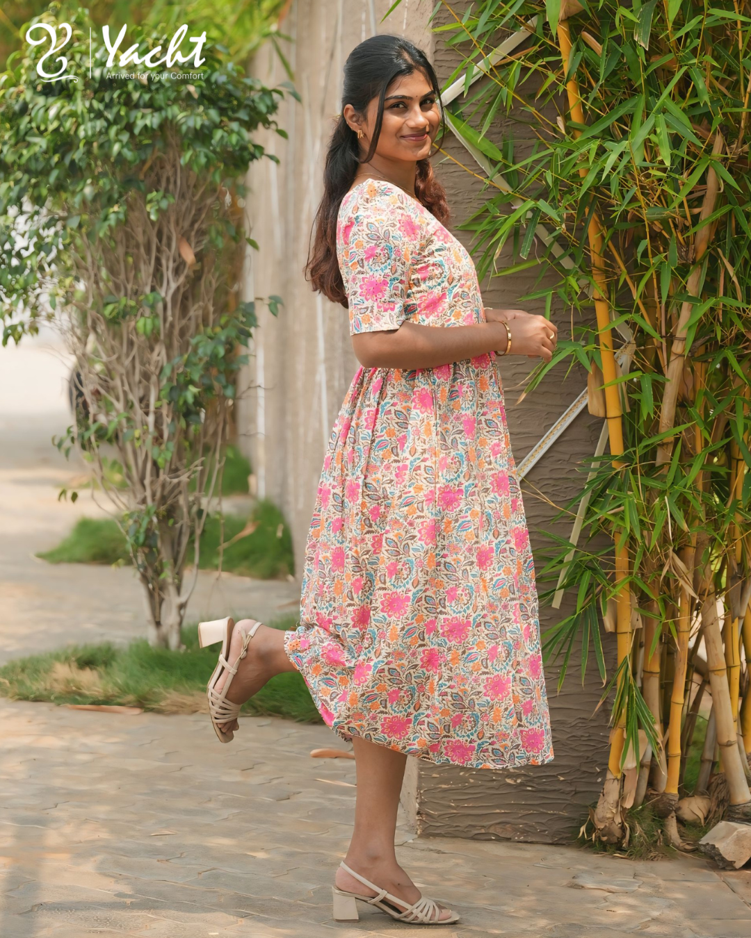 🌸“Blossom Meadow Flared Kurti”