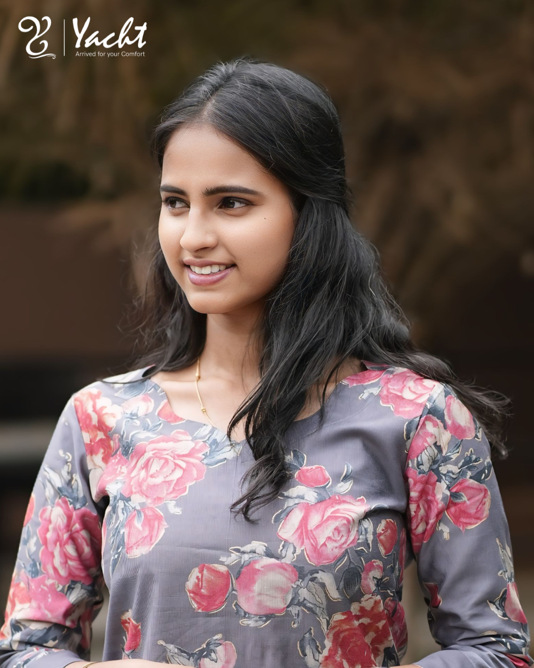 ✨Rose Mist Elegance Kurti
