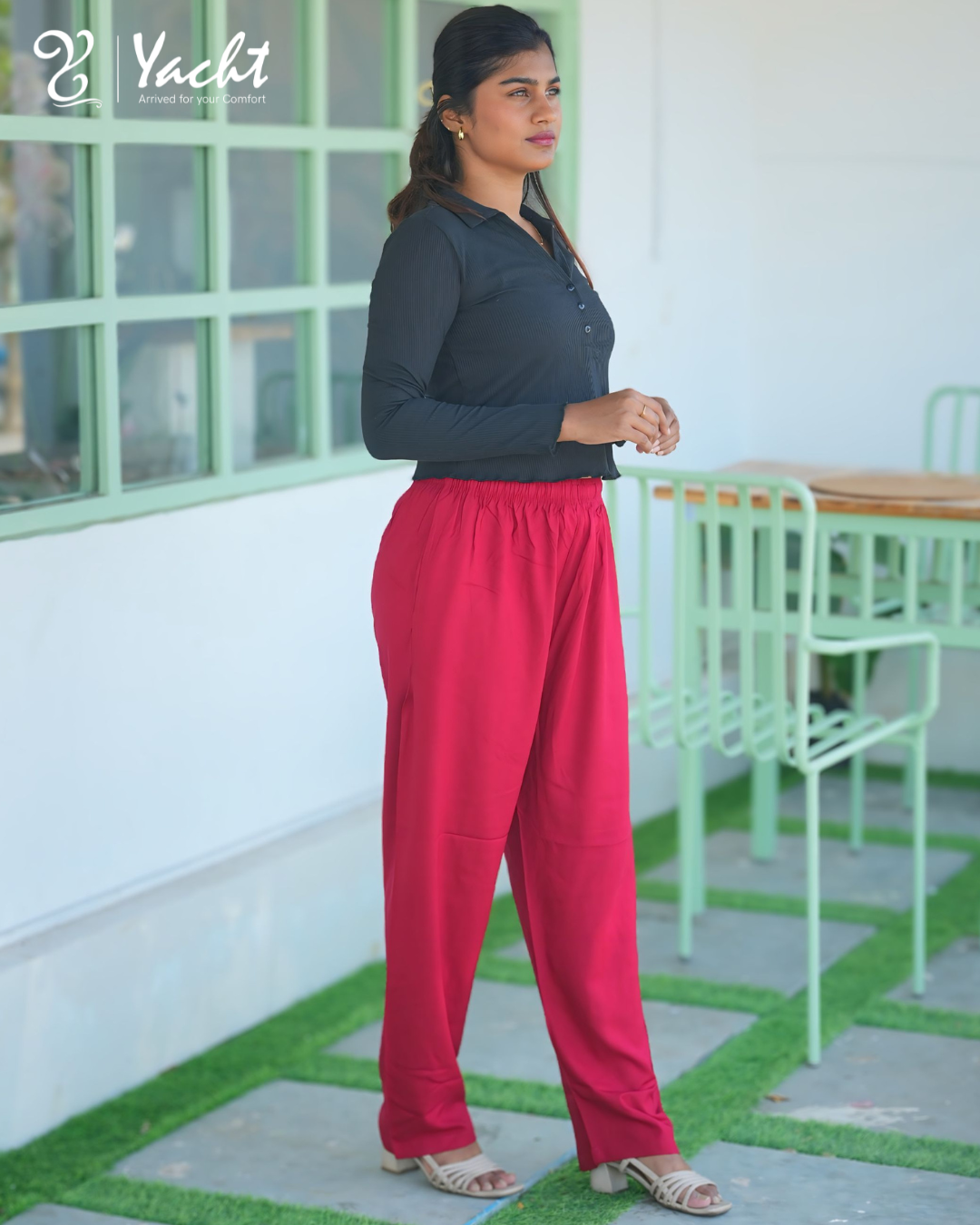 ♥️ Burgundy Maroon Straight Pants