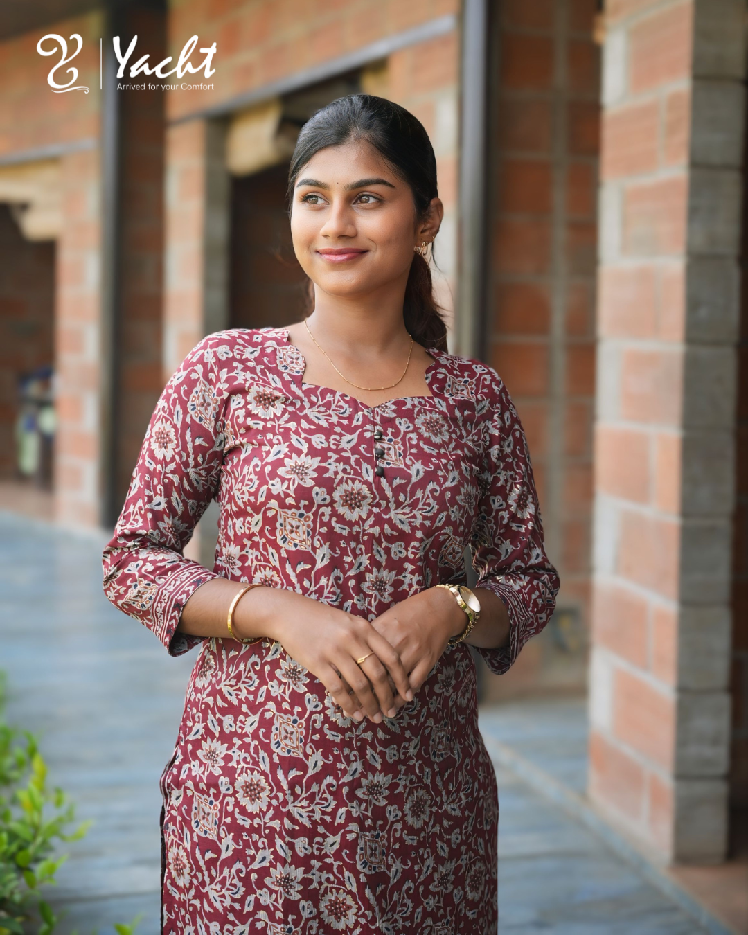 ❤️“Ruby Blossom Straight Kurti Set”