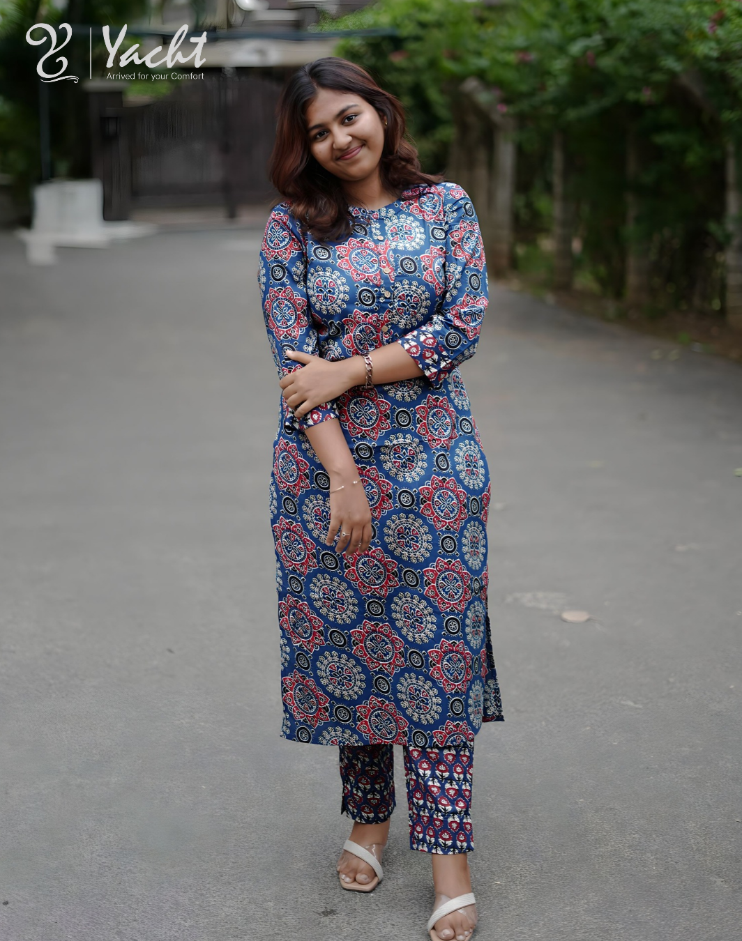 ✨ Royal Mosaic Co-ord Kurti Set
