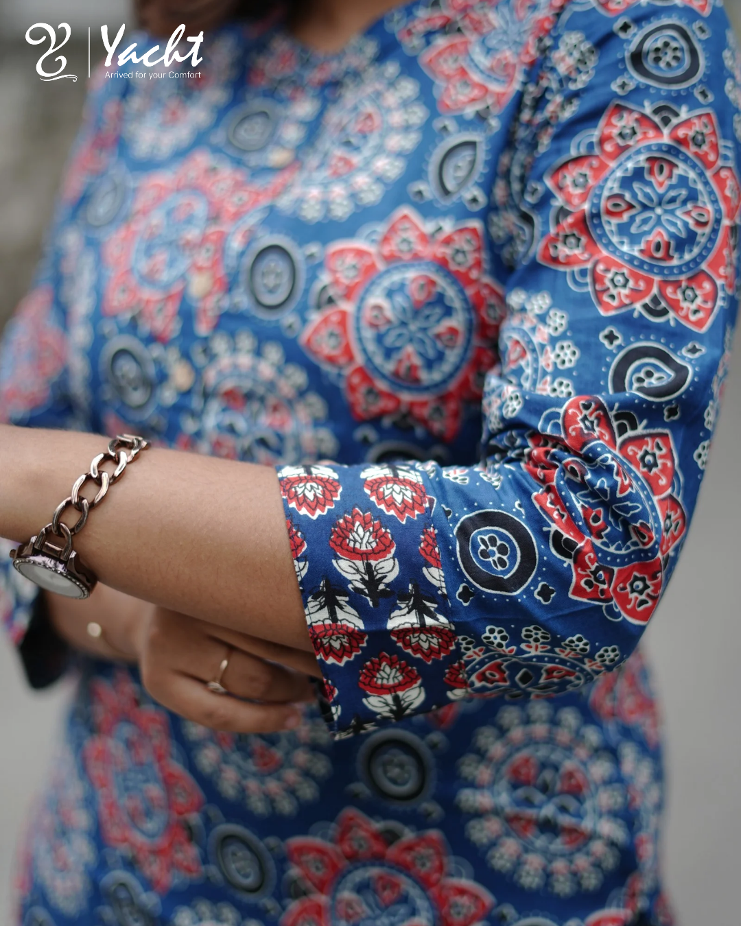 ✨ Royal Mosaic Co-ord Kurti Set