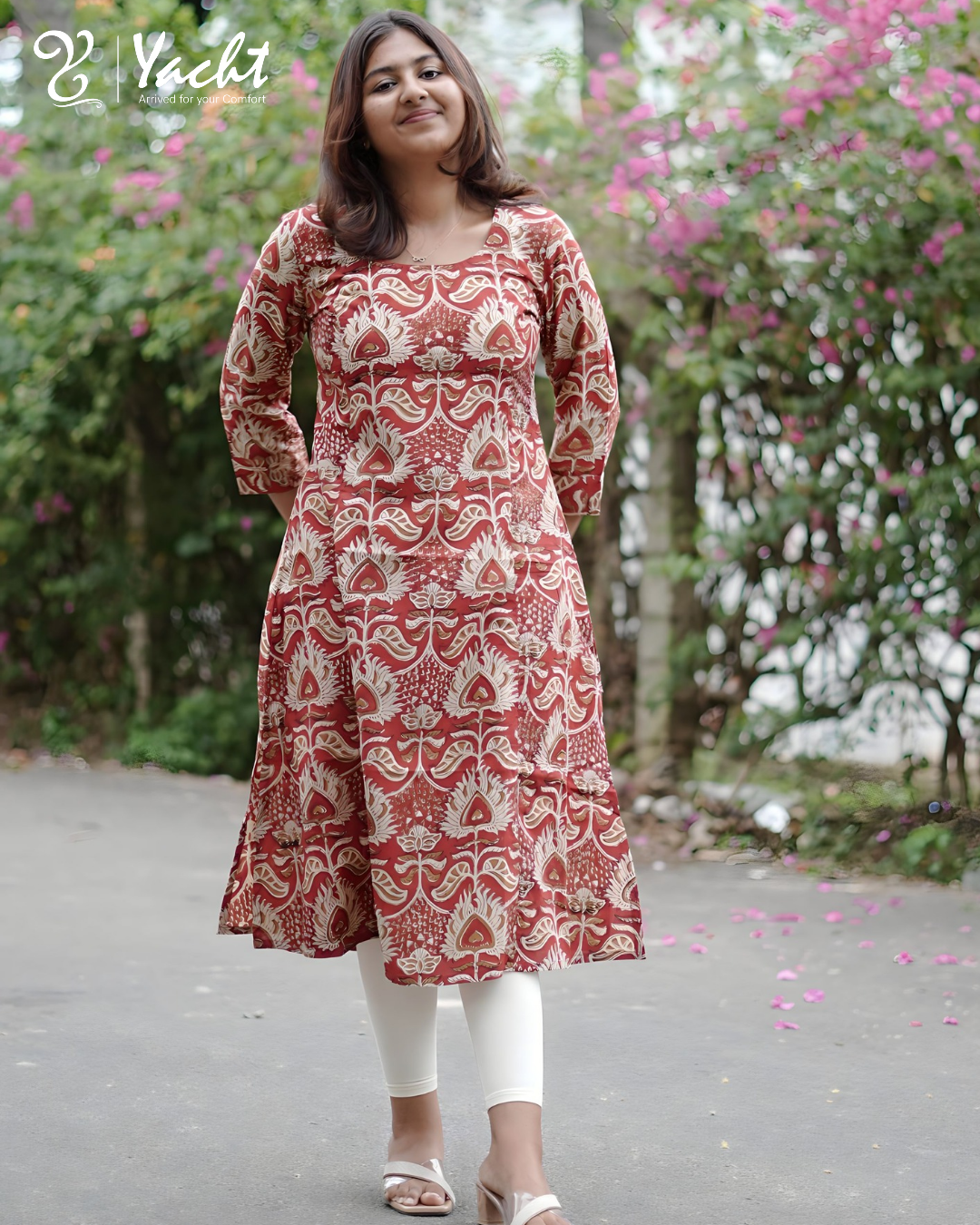 ✨ Rustic Bloom Flare Kurti