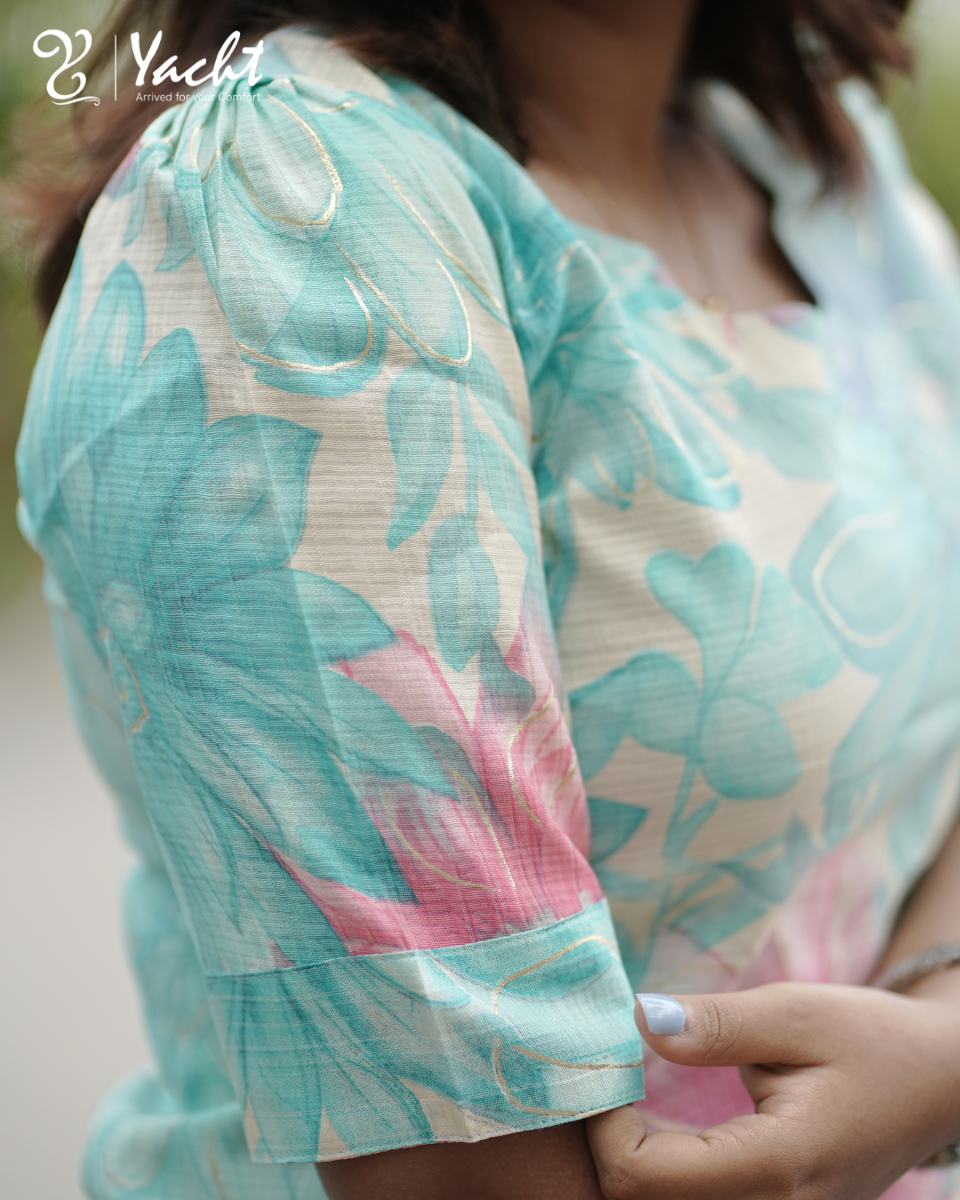 ✨ Mint Blossom Elegance Kurti
