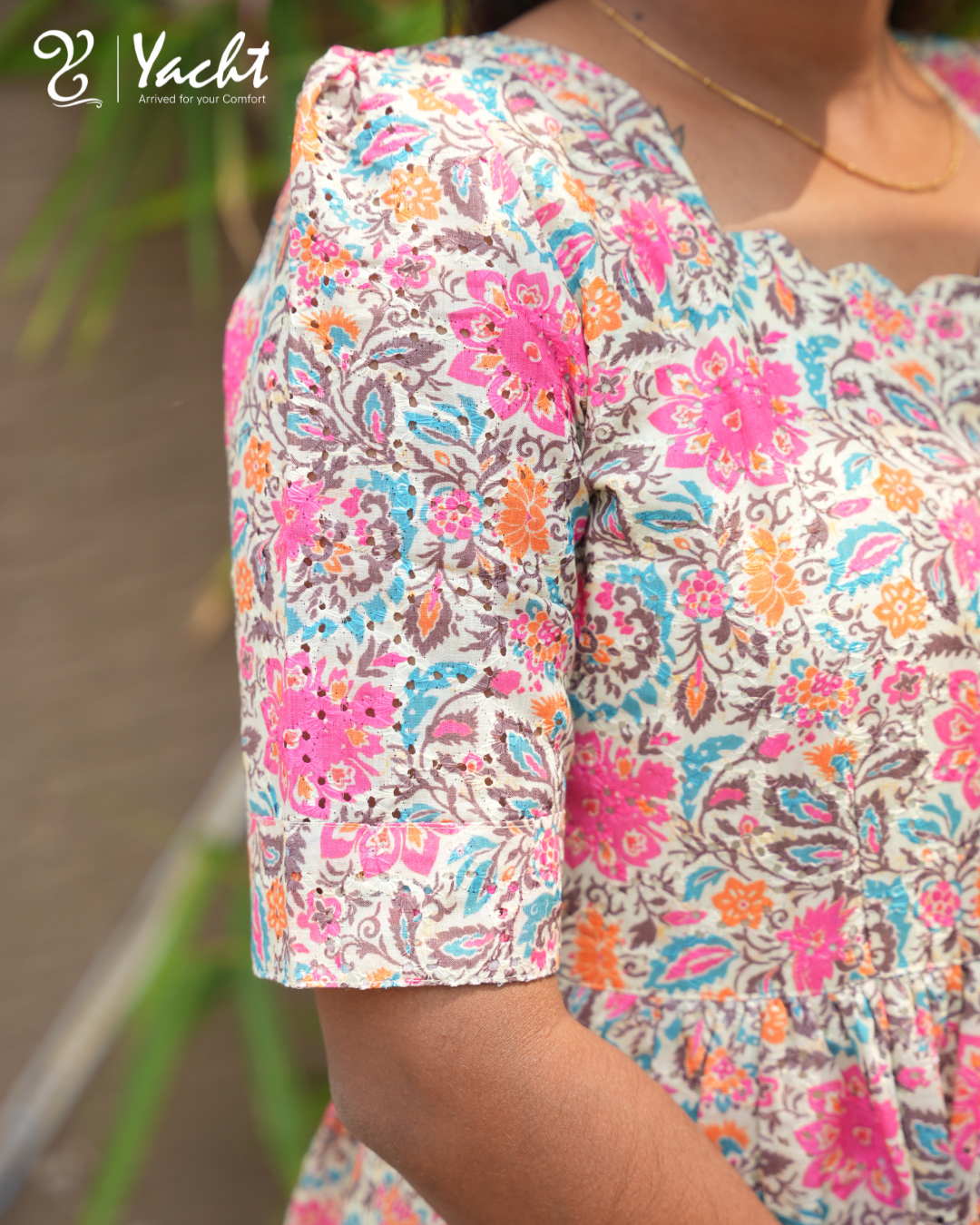 🌸“Blossom Meadow Flared Kurti”