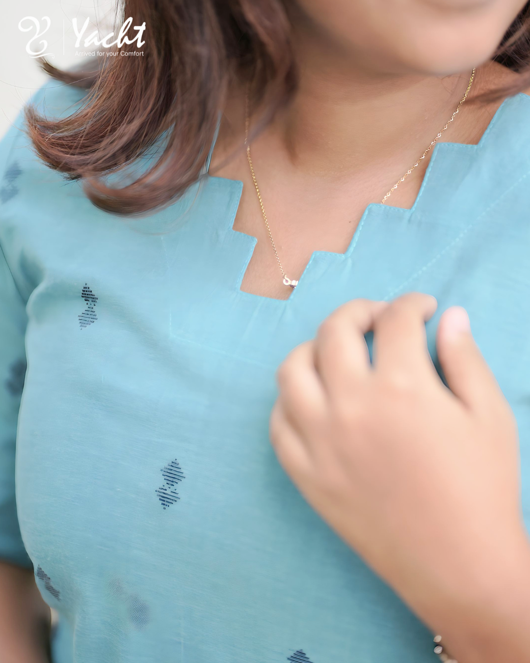 ✨ Aqua Serenity Kurti Set ✨