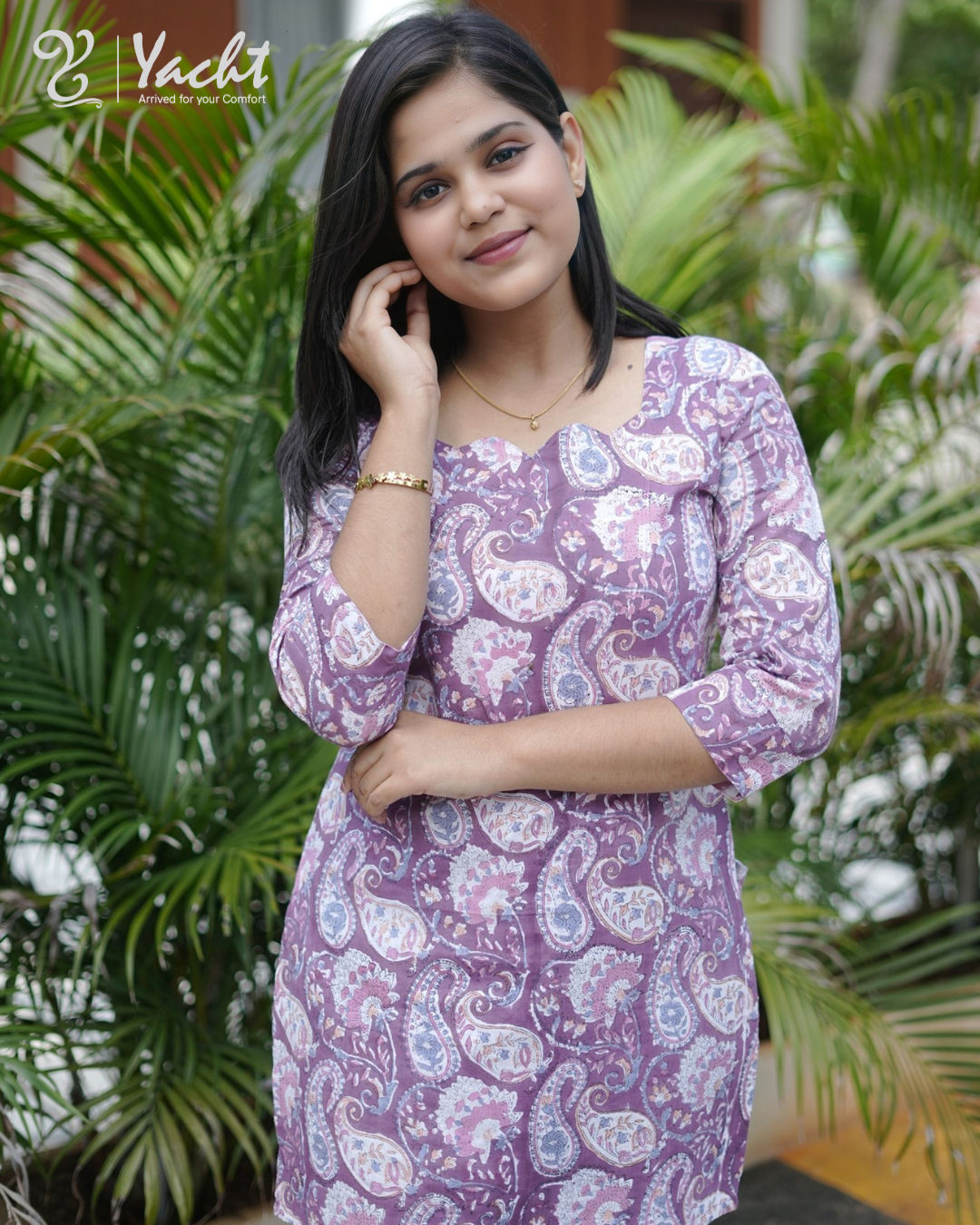 ✨ Lavender Paisley Grace Kurti ✨