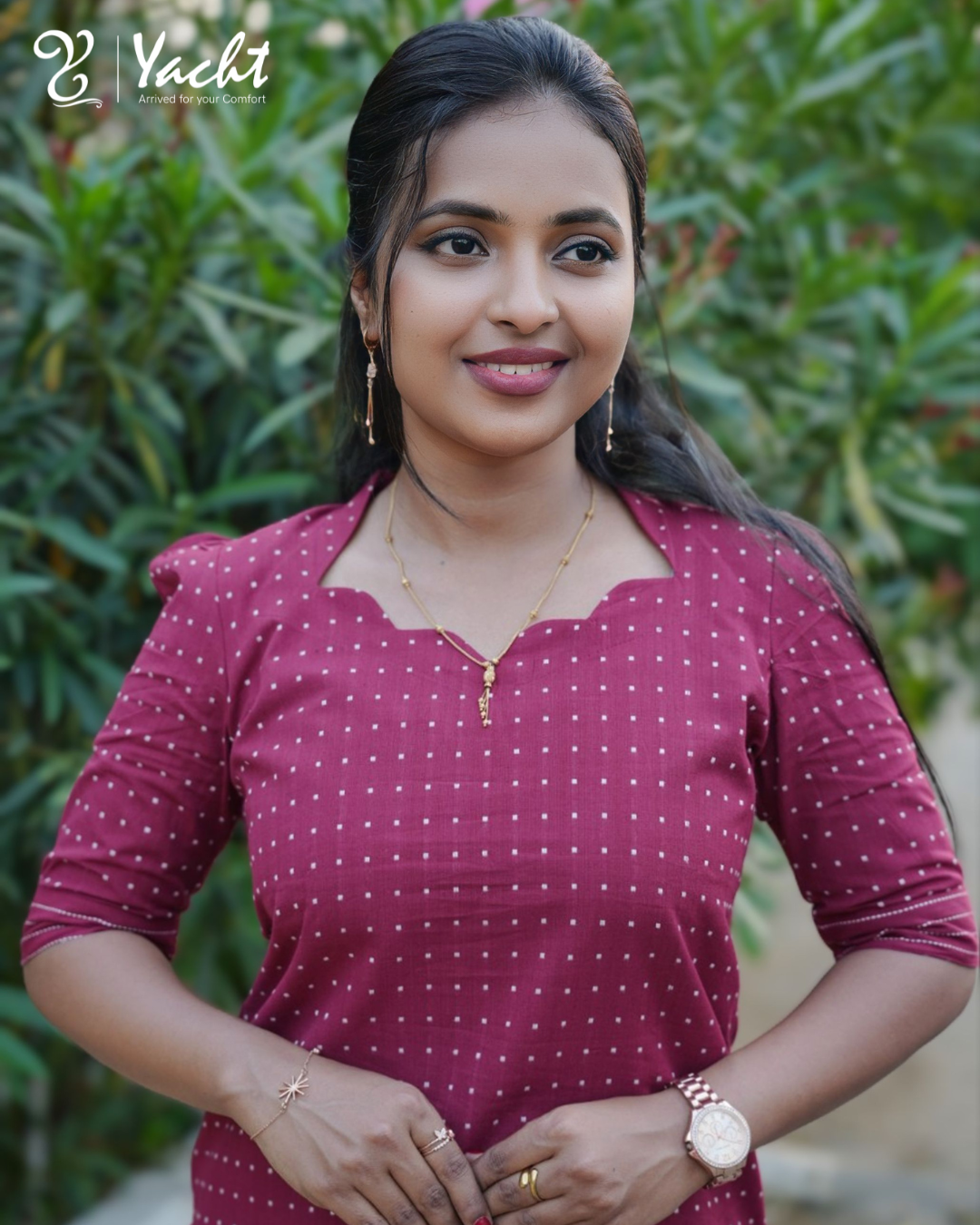 ✨Printed Straight-Cut Kurti with Notch Neck Design