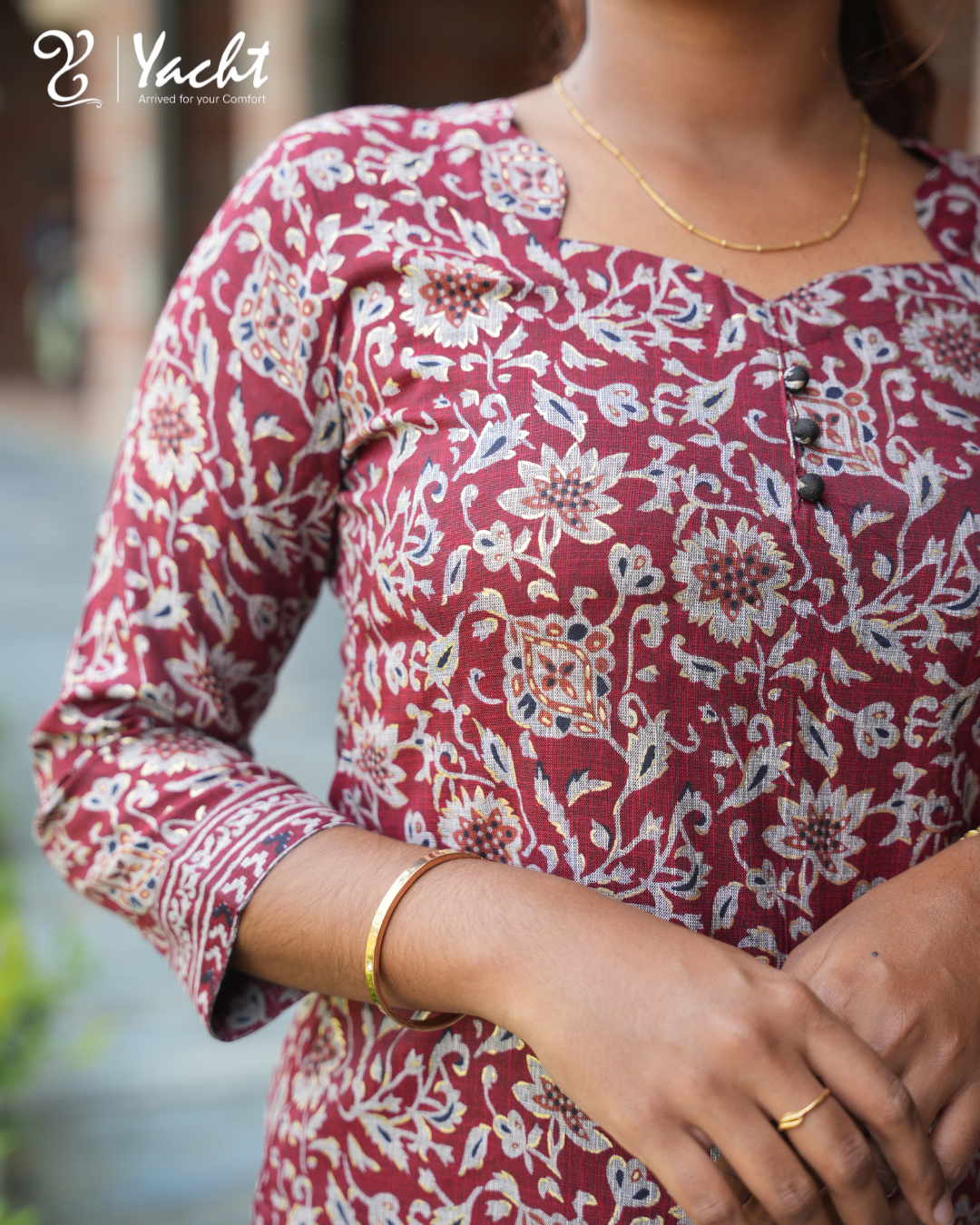 ❤️“Ruby Blossom Straight Kurti Set”