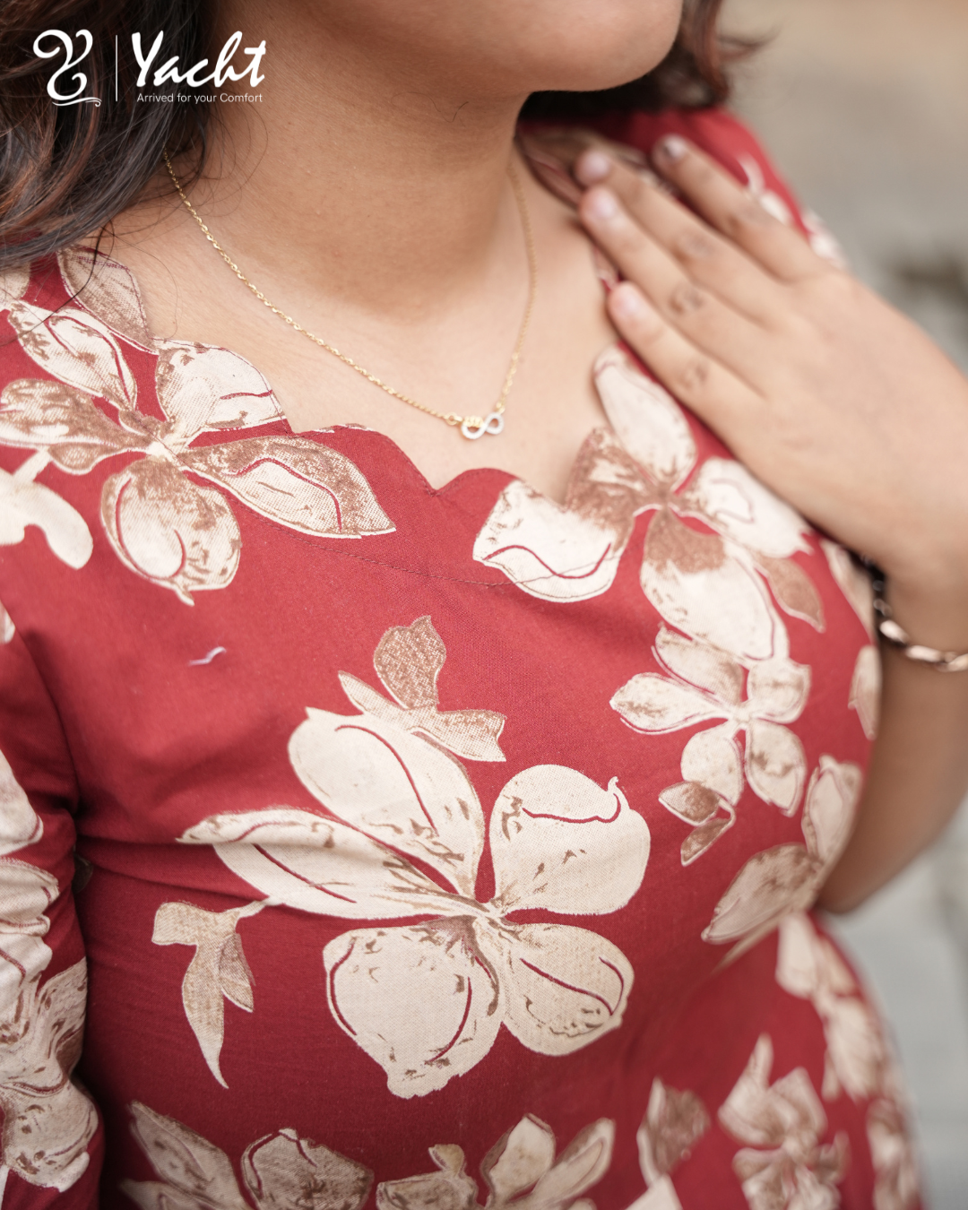 ✨Crimson Blossom Anarkali
