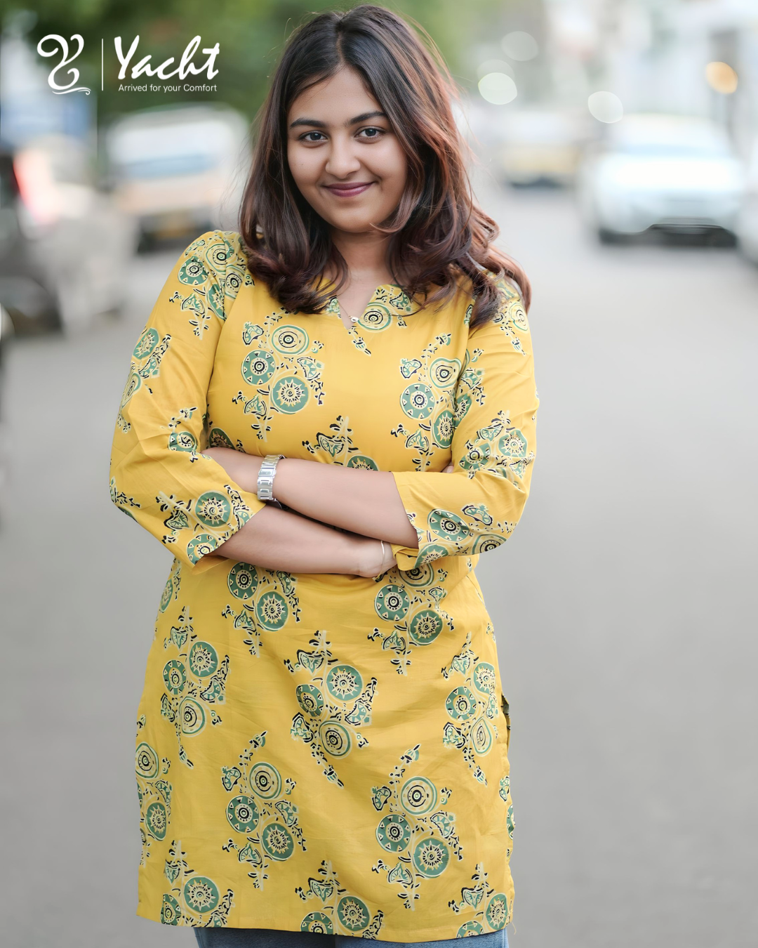 🌼  Sunshine Mandala Comfort Kurti