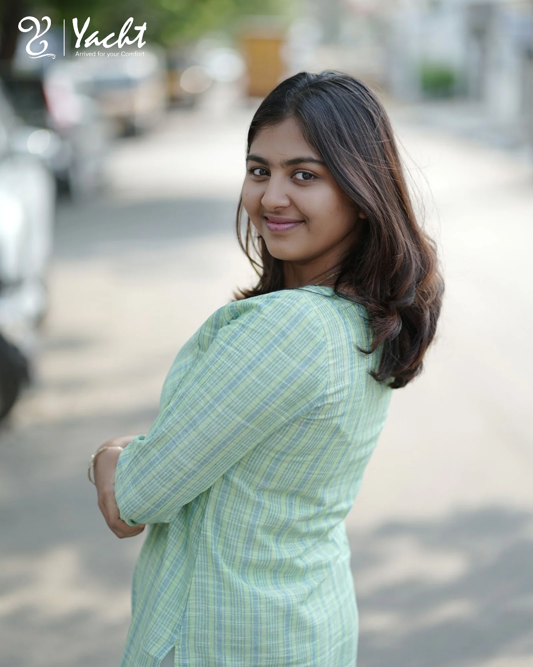 ✨ Mint Meadow Checks Kurti