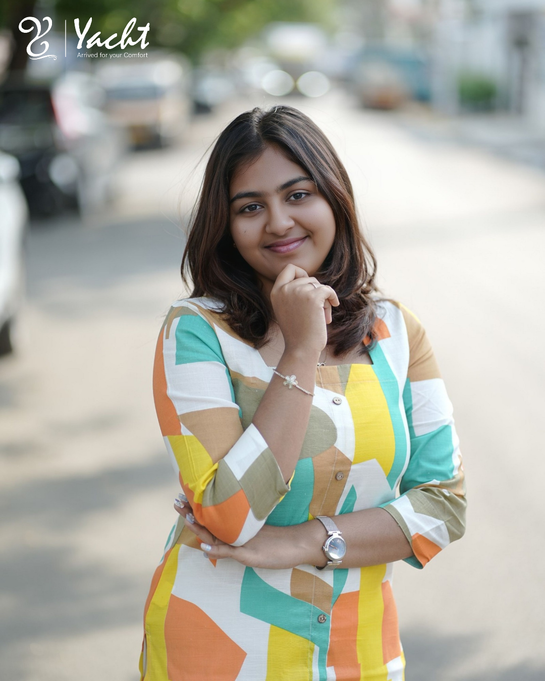 ✨ Citrus Breeze Abstract Kurti