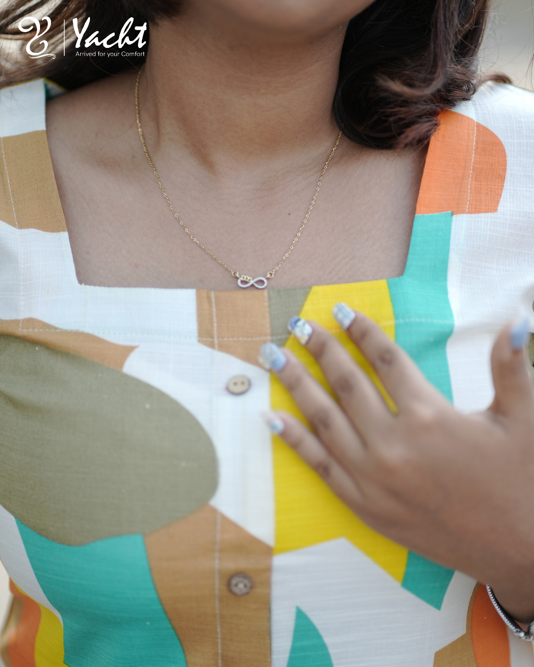 ✨ Citrus Breeze Abstract Kurti