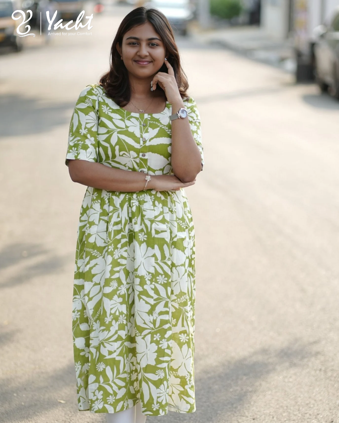 Meadow Breeze Floral Kurti