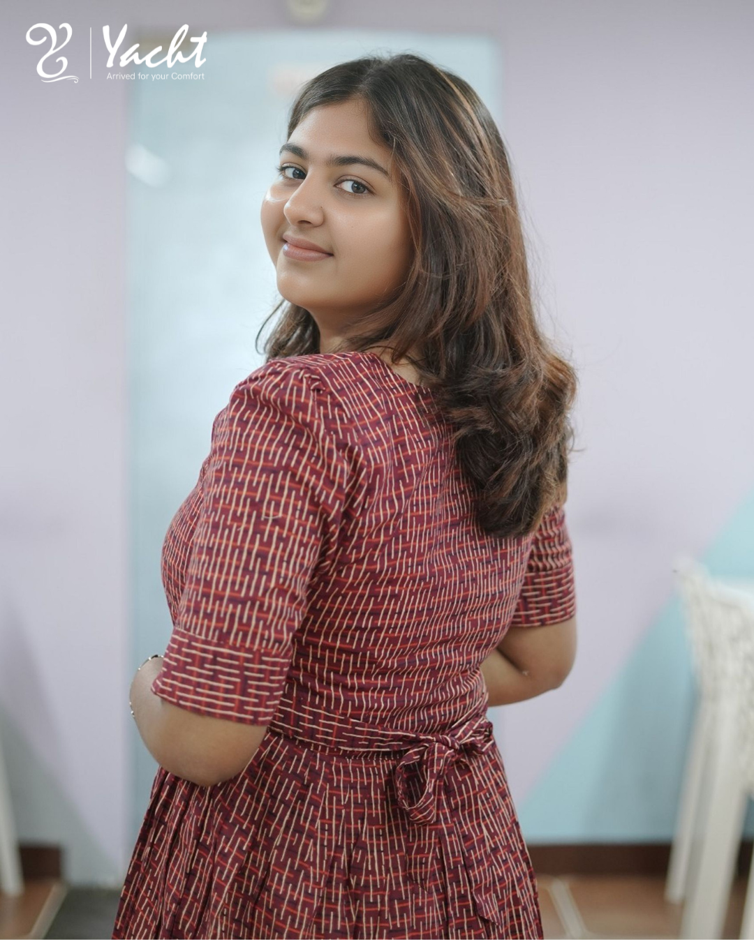 ✨ Ruby Weave Flare Kurti