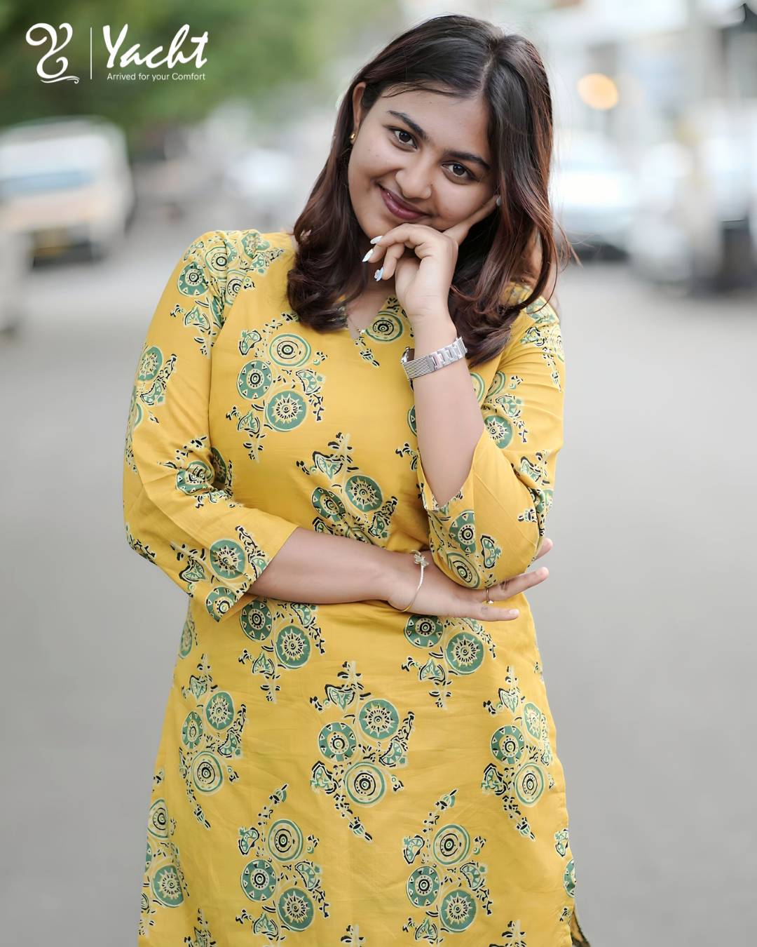 🌼  Sunshine Mandala Comfort Kurti