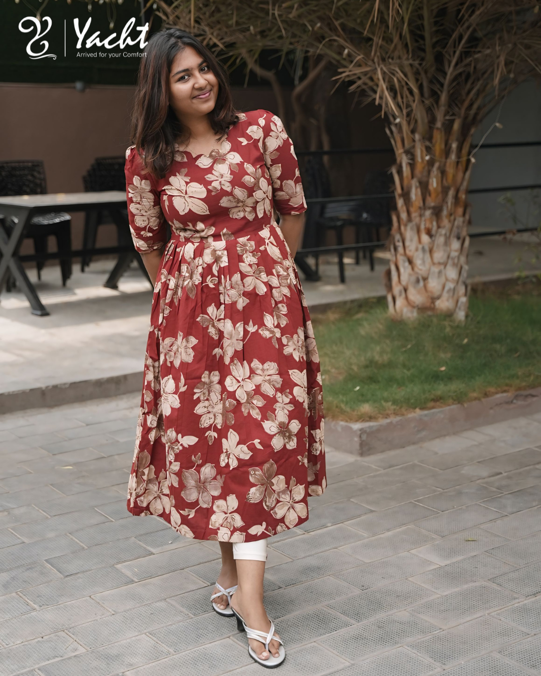✨Crimson Blossom Anarkali
