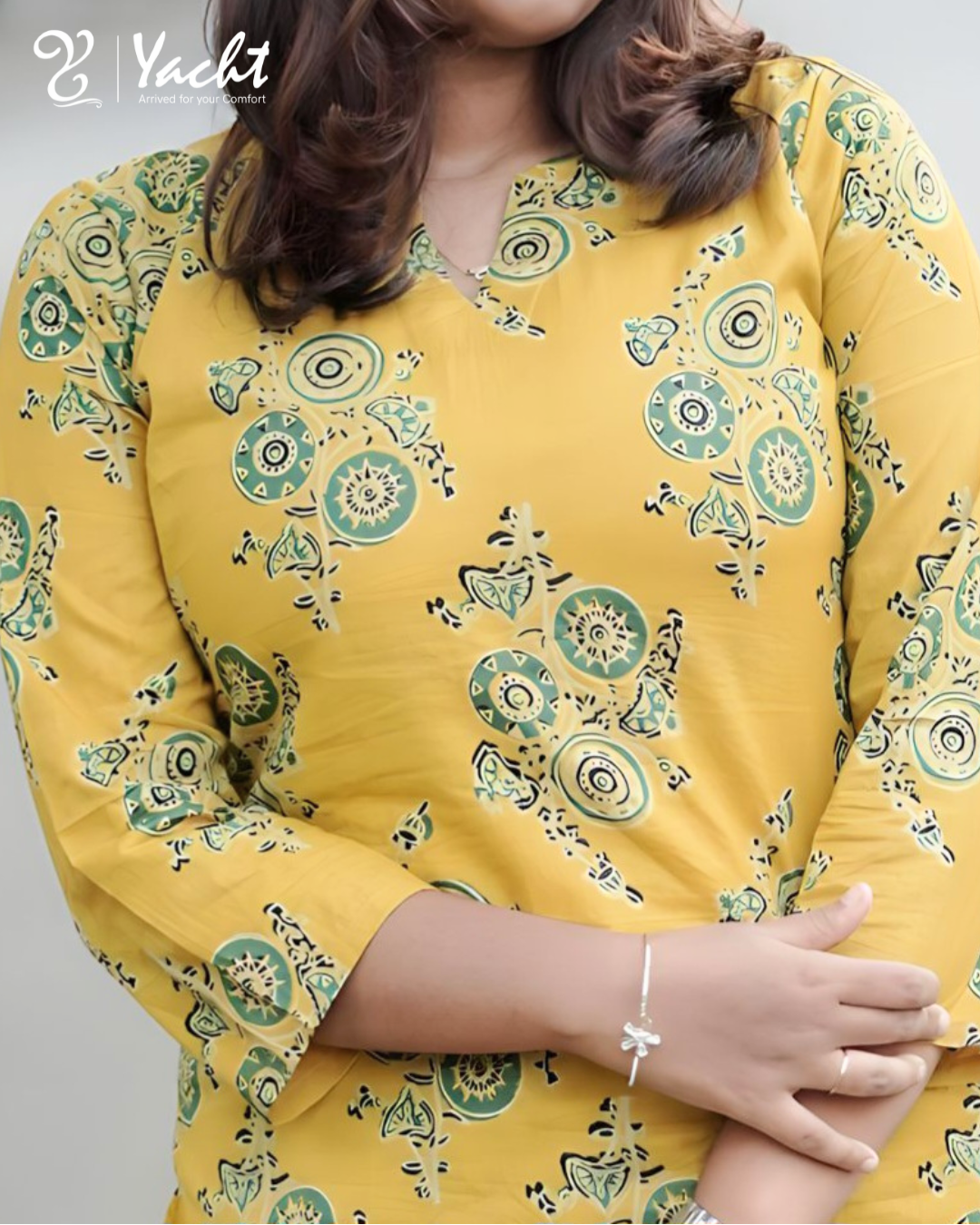 🌼  Sunshine Mandala Comfort Kurti