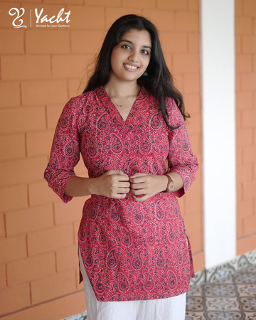 ✨ Ruby Paisley Charm Kurti ✨