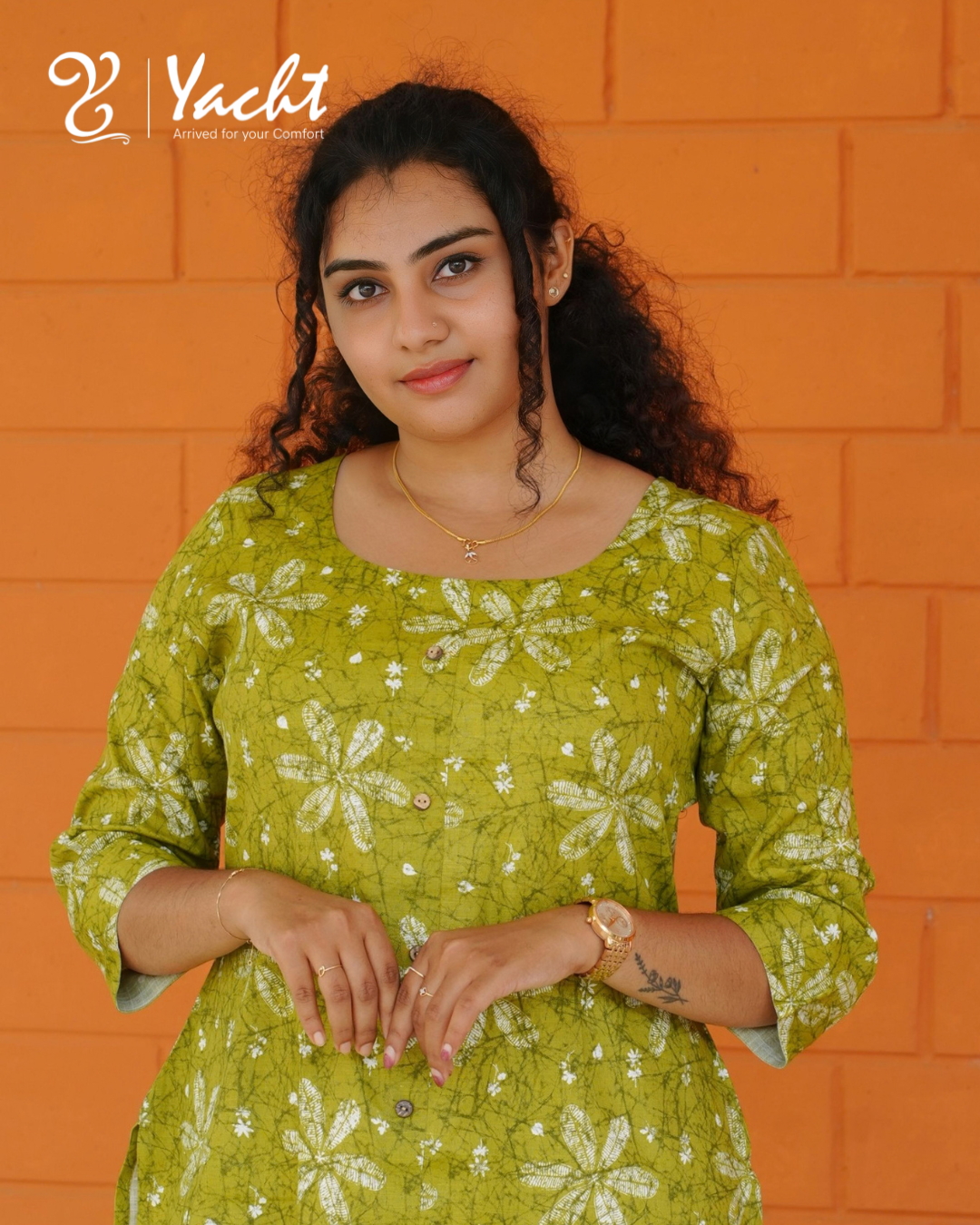 🌺Greenish Blossom Charm Kurti