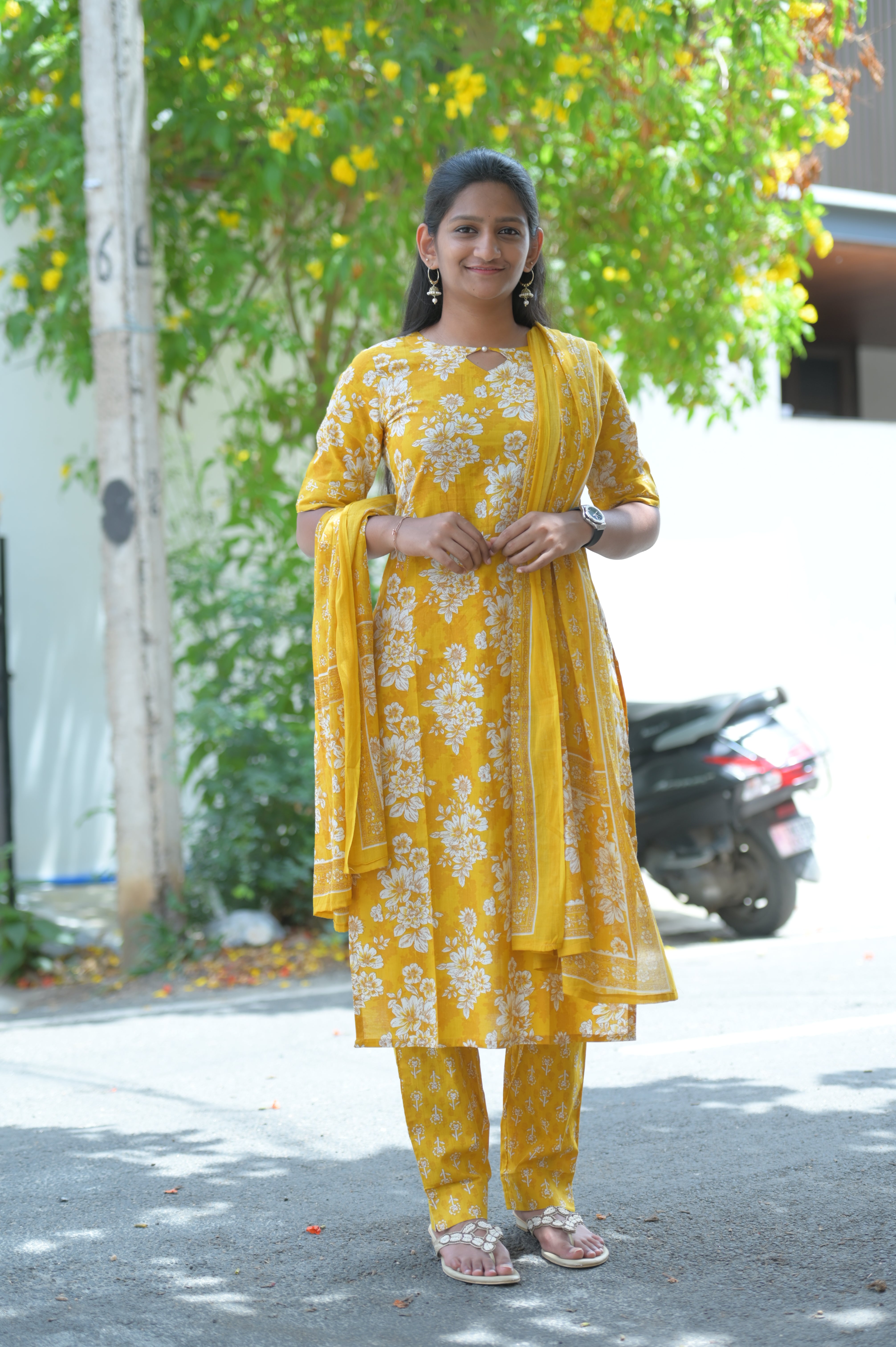 Floral Printed Kurti Set  1937